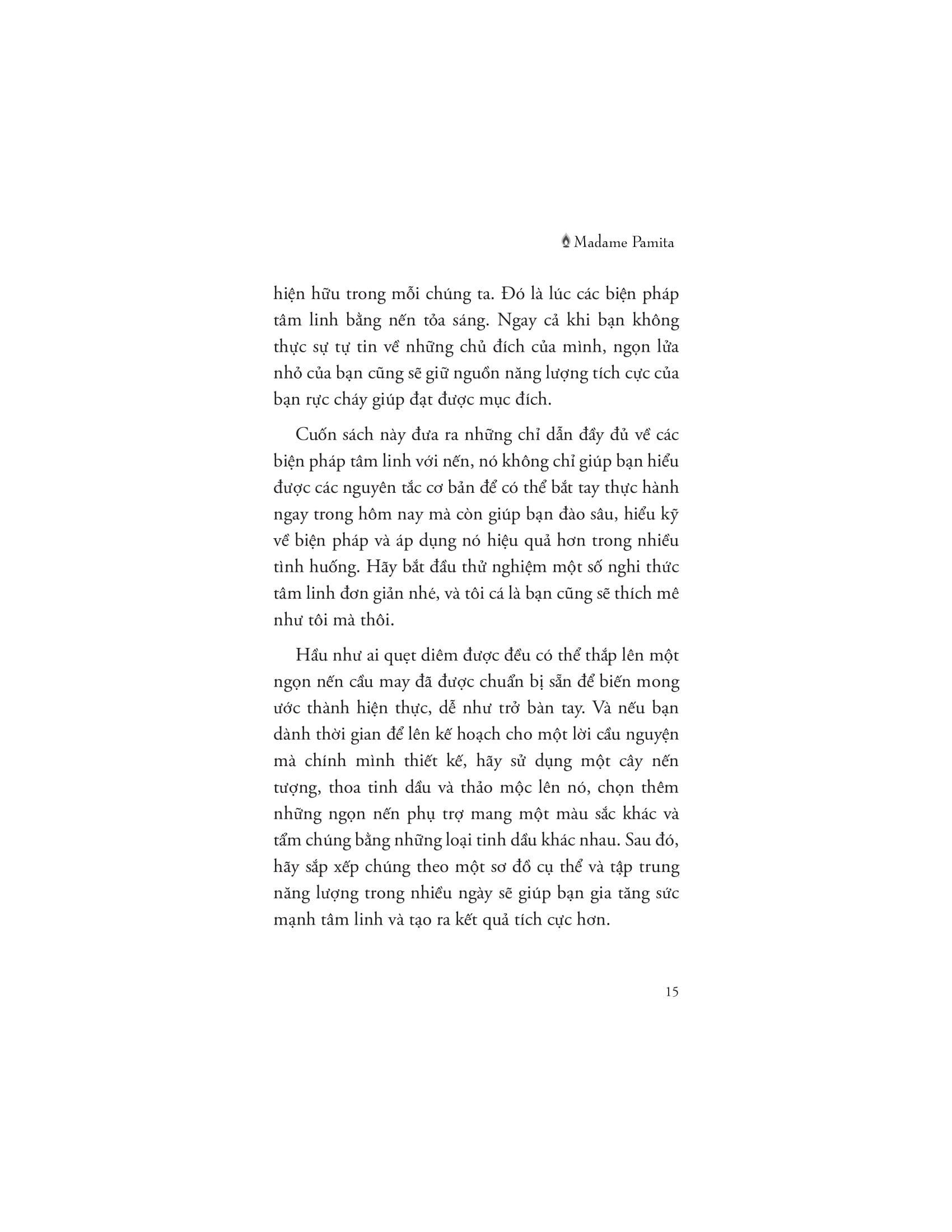 năng lượng vũ trụ trong ánh nến