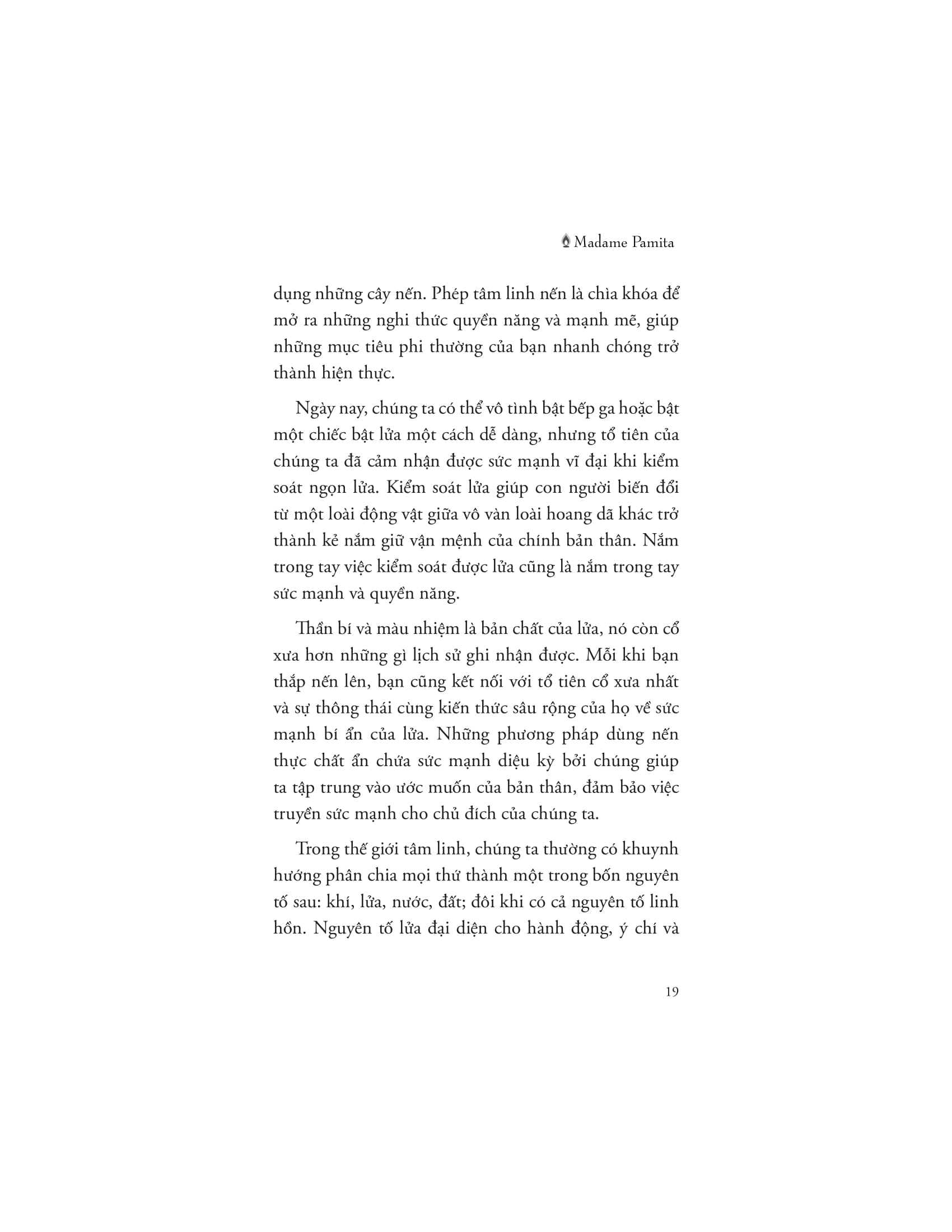 năng lượng vũ trụ trong ánh nến