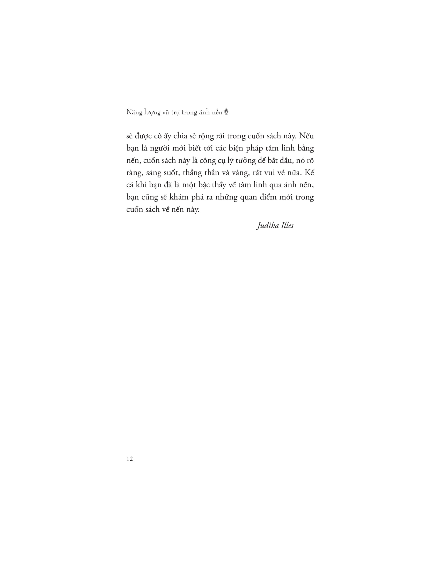 năng lượng vũ trụ trong ánh nến