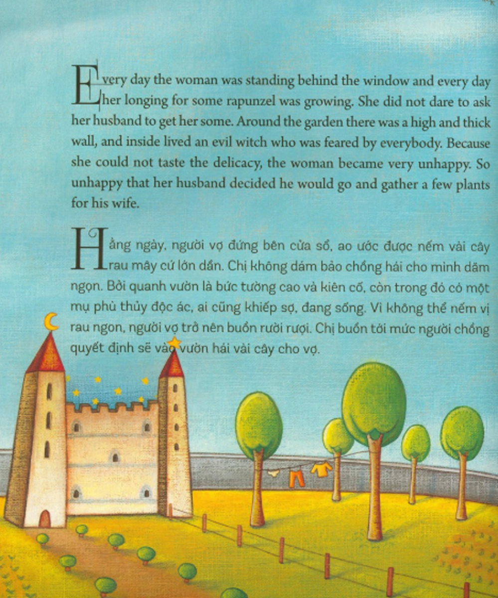 nàng tóc mây - rapunzel (tái bản)