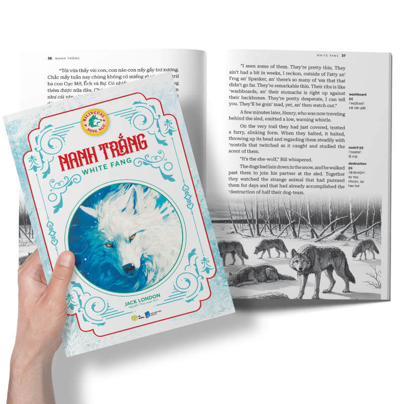 nanh trắng - white fang (song ngữ)