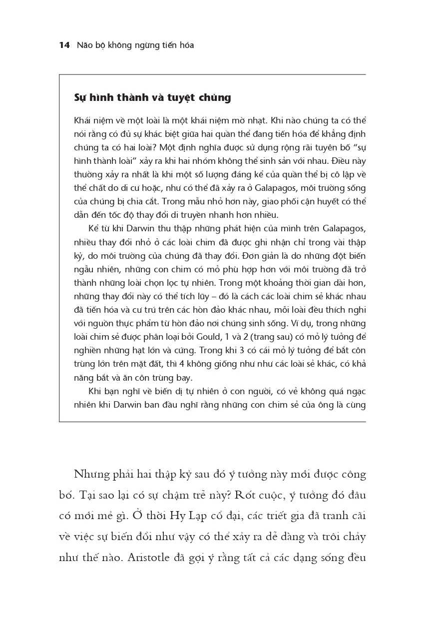 não bộ không ngừng tiến hóa: trí thông minh của bạn đến từ đâu? - tặng kèm bookmark