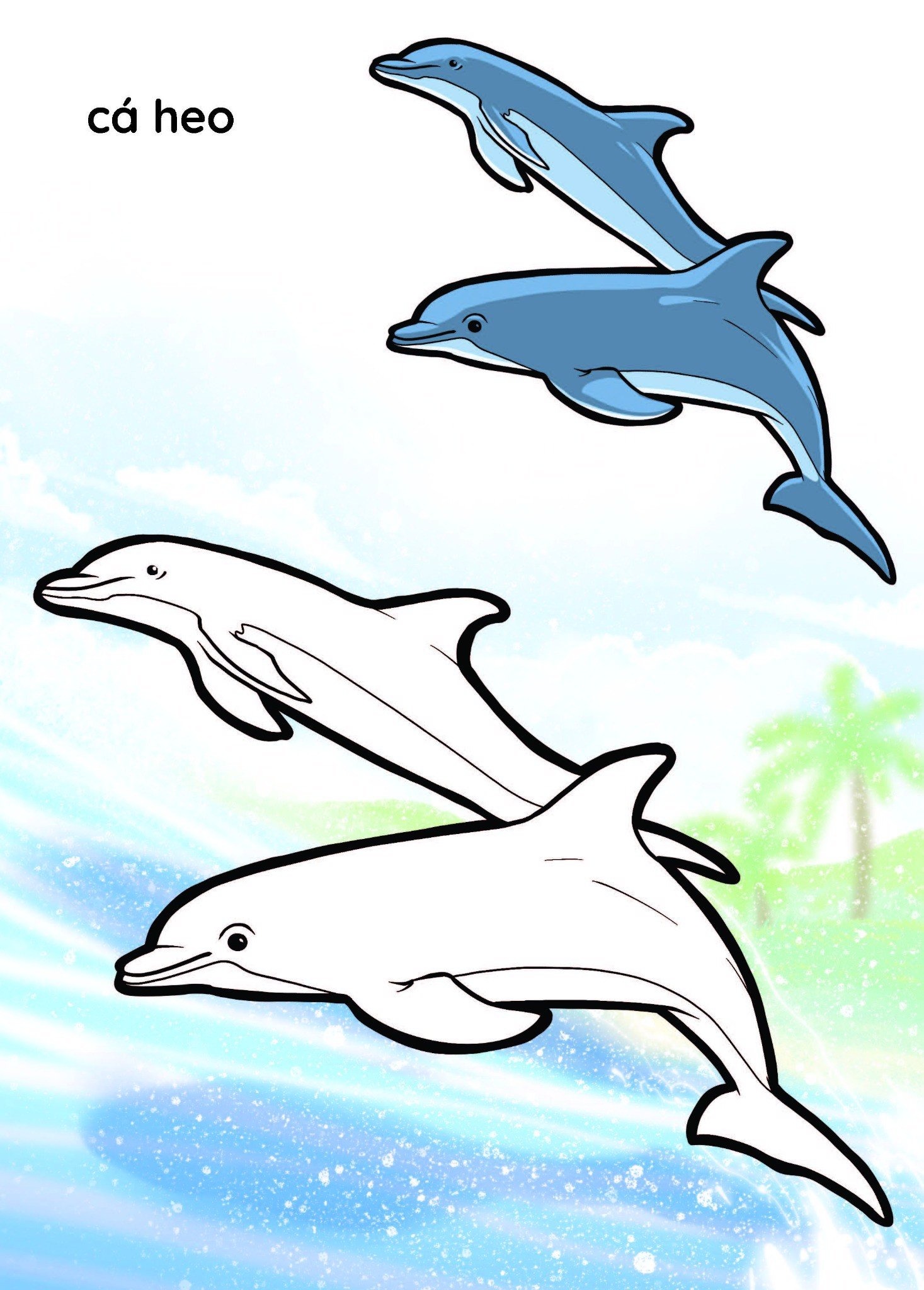 nào mình cùng tô màu nhé! - đại dương