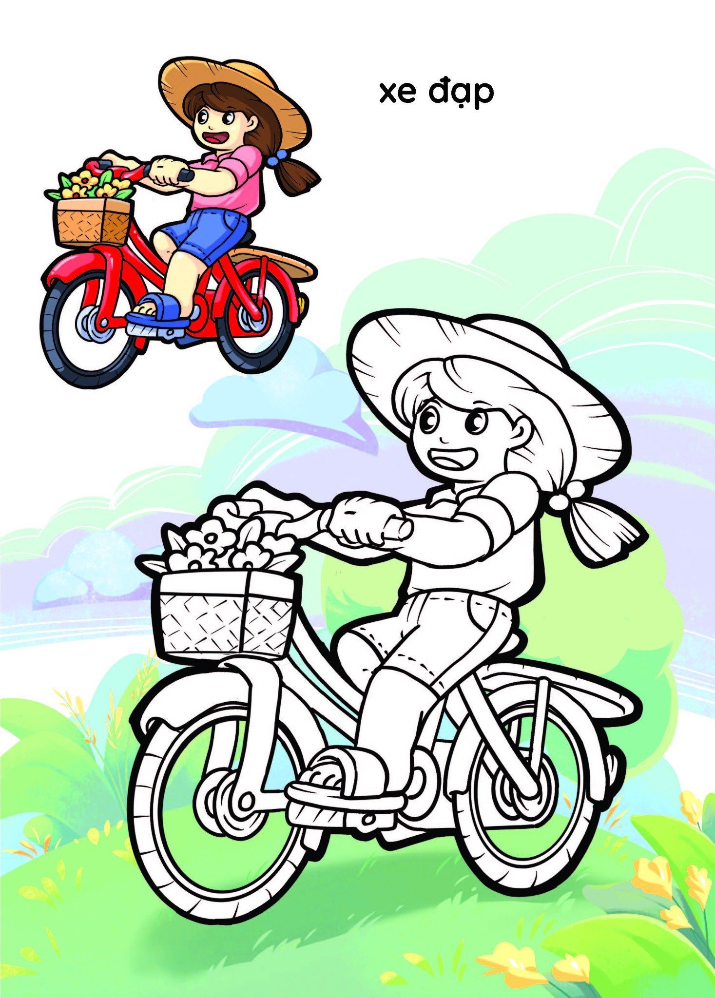 nào mình cùng tô màu nhé! - phương tiện