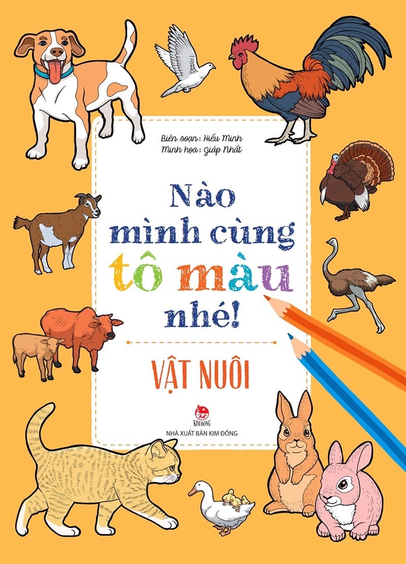 nào mình cùng tô màu nhé! - vật nuôi