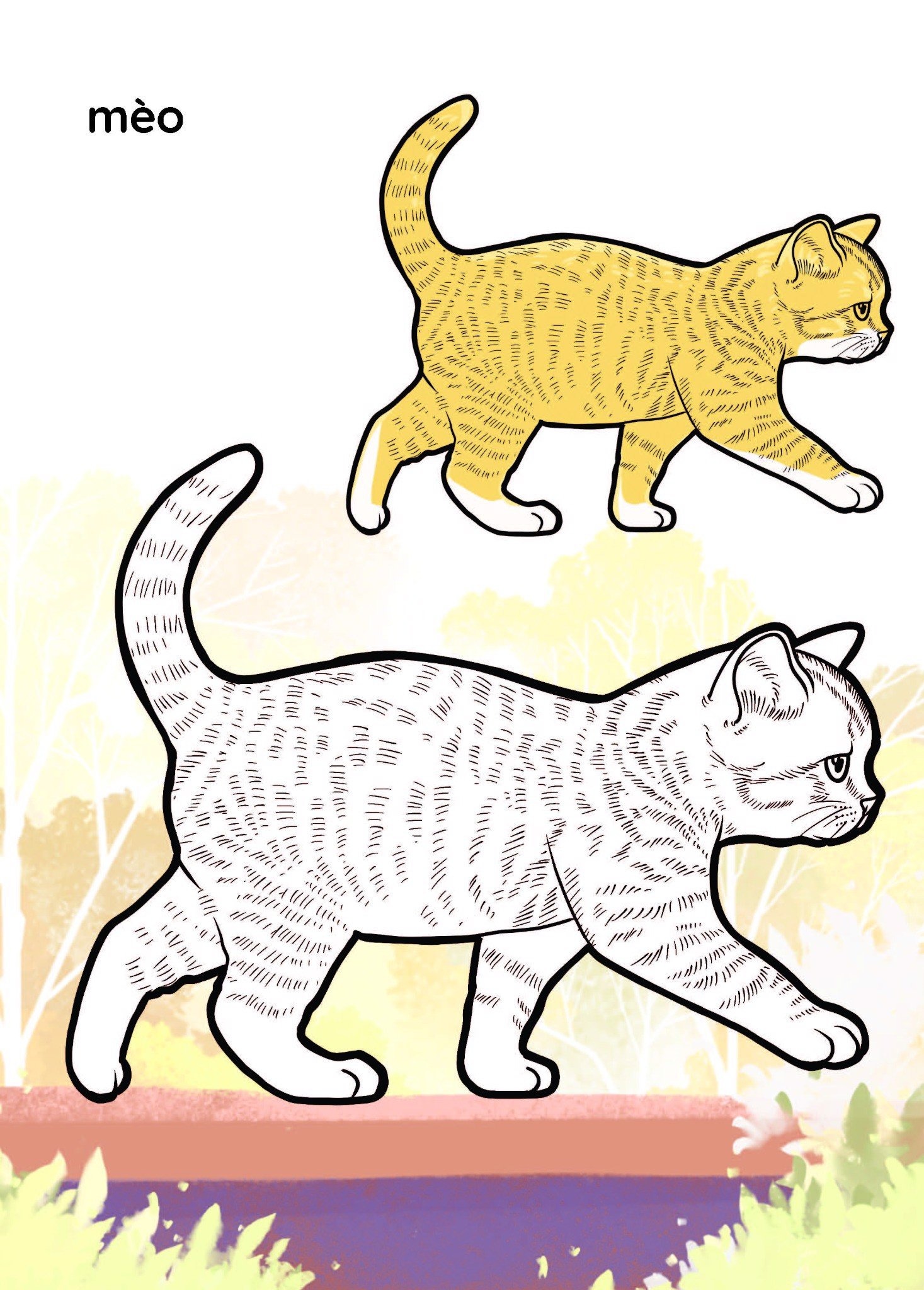 nào mình cùng tô màu nhé! - vật nuôi