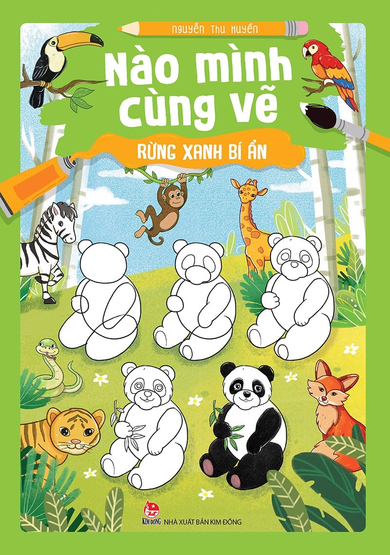 nào mình cùng vẽ - rừng xanh bí ẩn