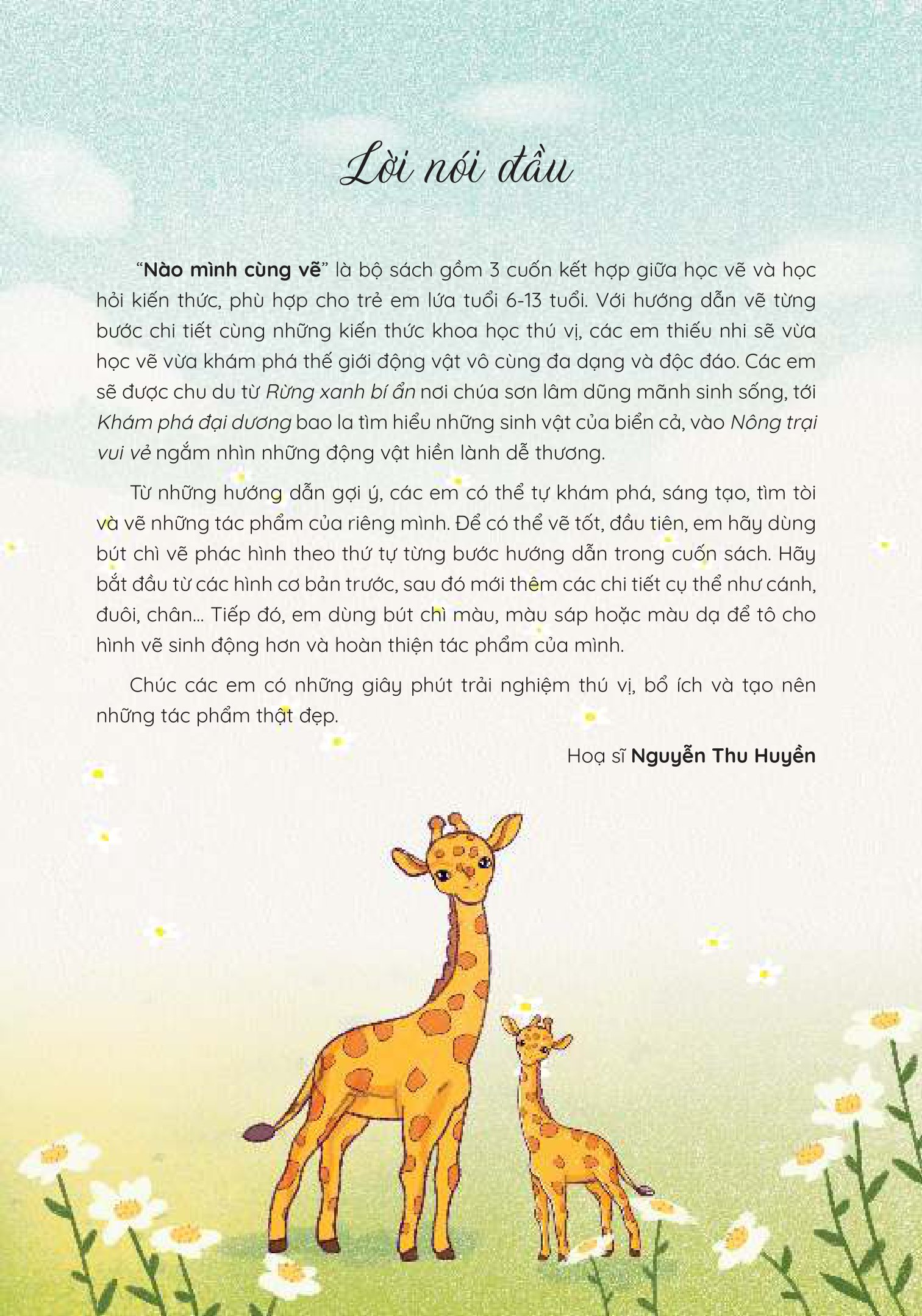 nào mình cùng vẽ - rừng xanh bí ẩn