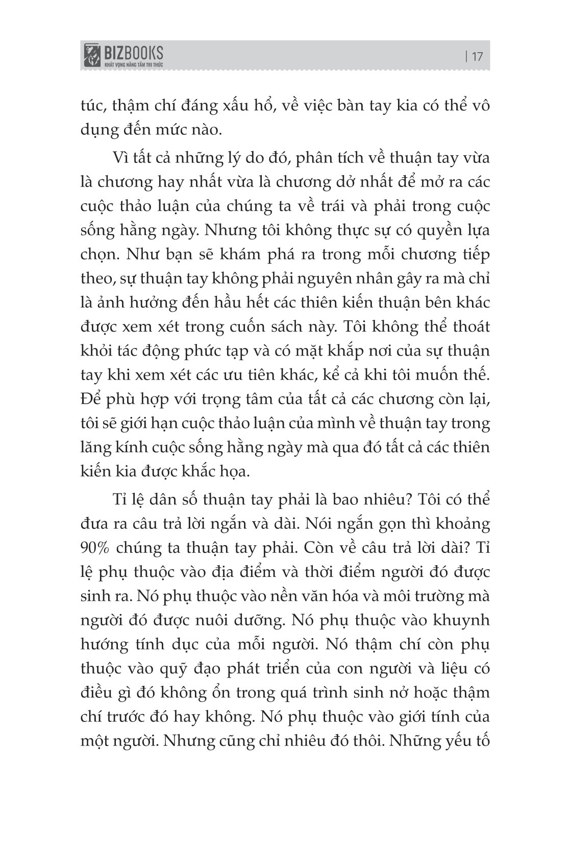 não trái não phải và cách chúng ảnh hưởng đến hành vi hằng ngày của chúng ta
