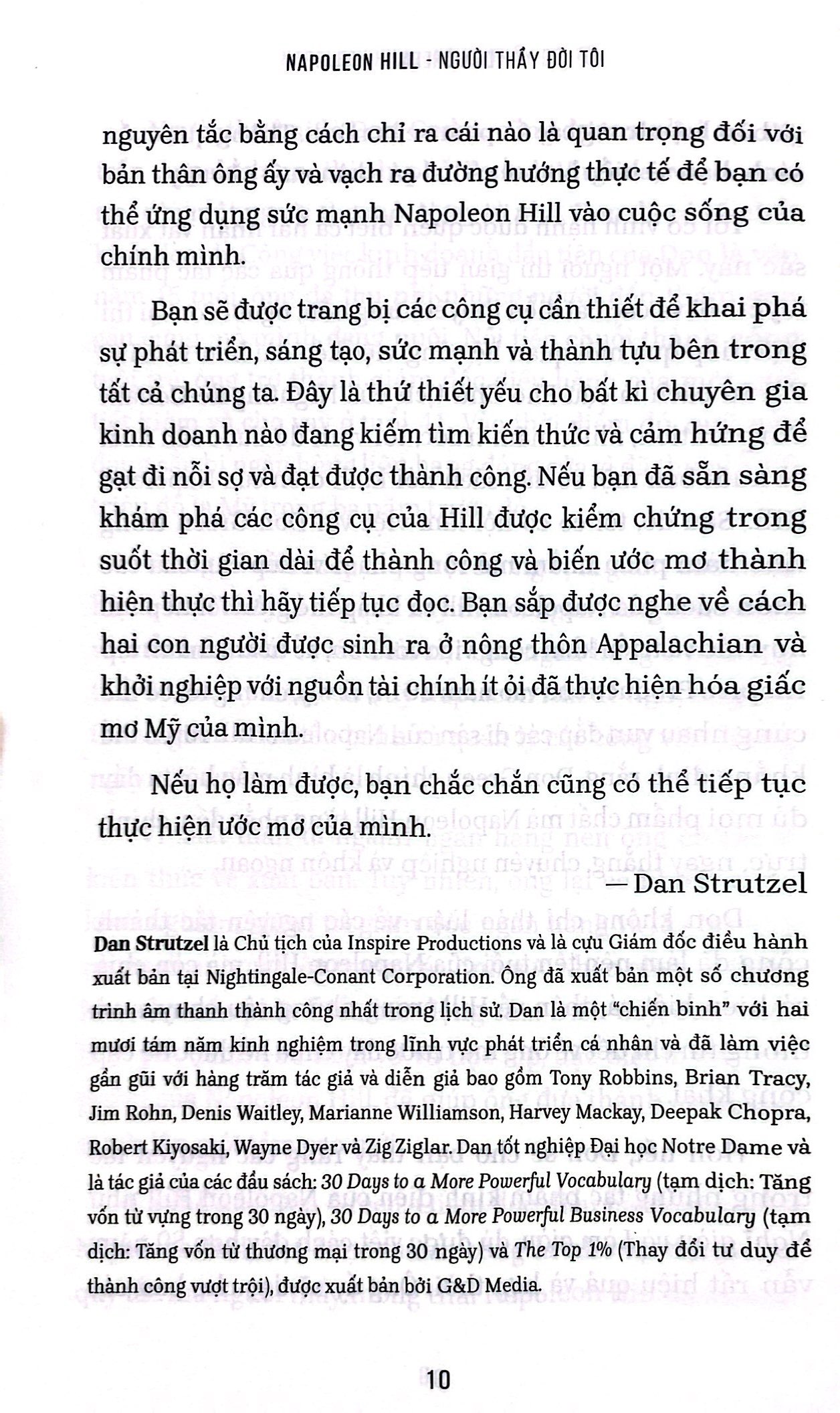 napoleon hill - người thầy đời đời tôi (những nguyên tắc vượt thời gian đưa thành công của bạn lên tầm cao mới)