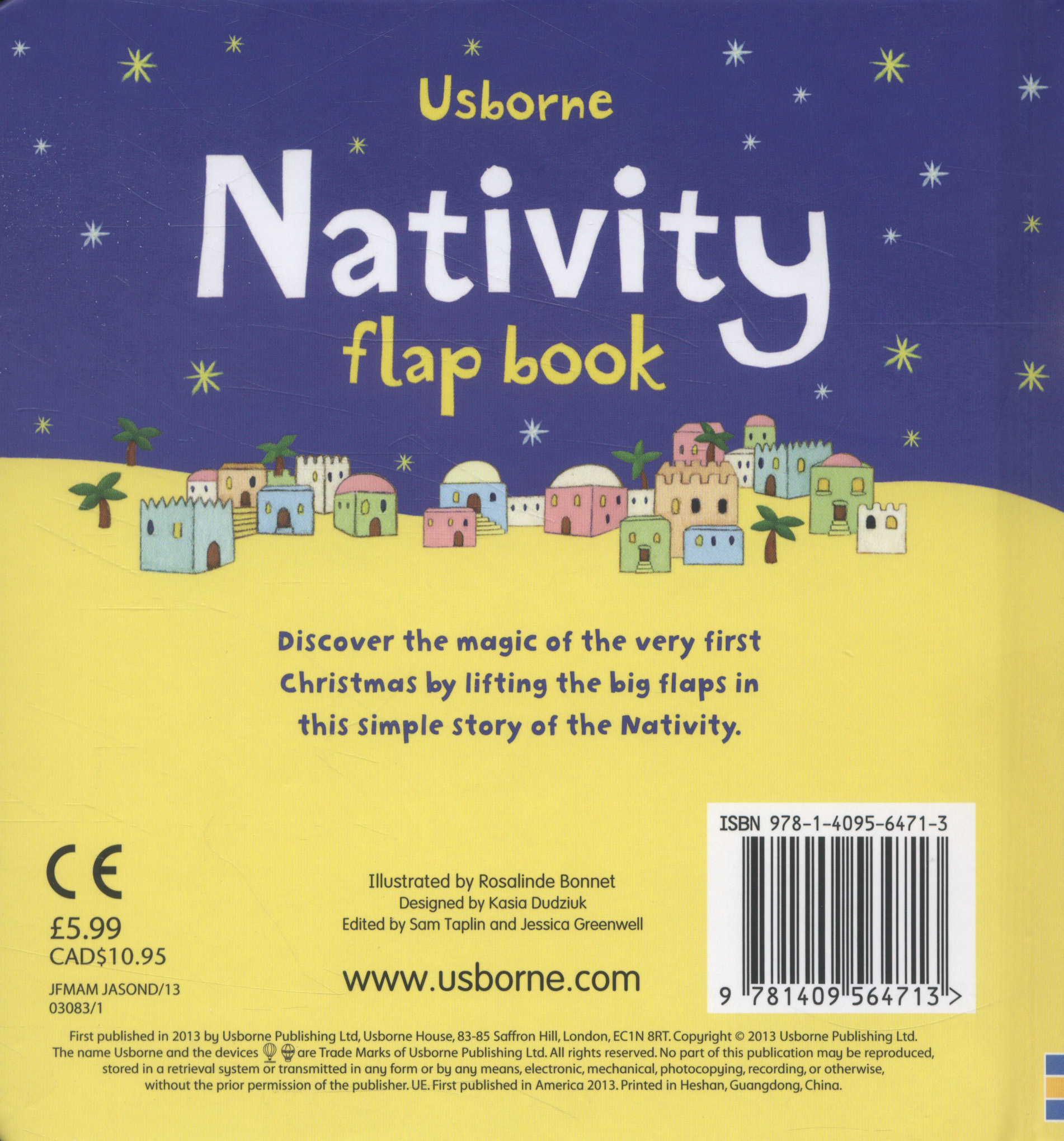 nativity flap book