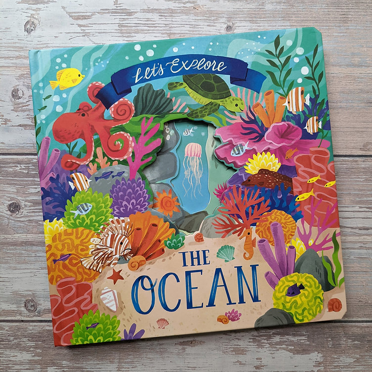 nature die-cut book - let's explore! the ocean