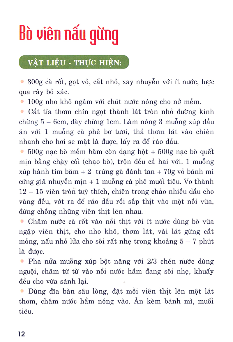 nấu ăn ngon - các món nấu