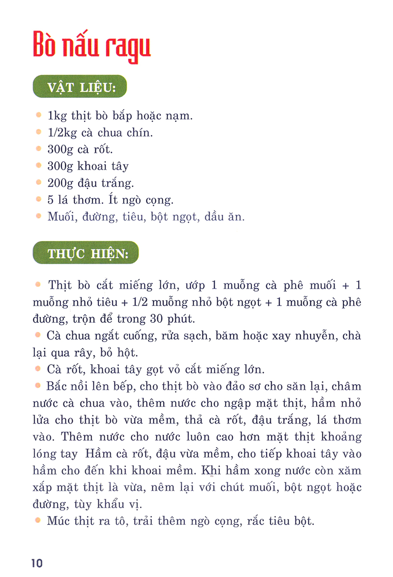 nấu ăn ngon - các món nấu