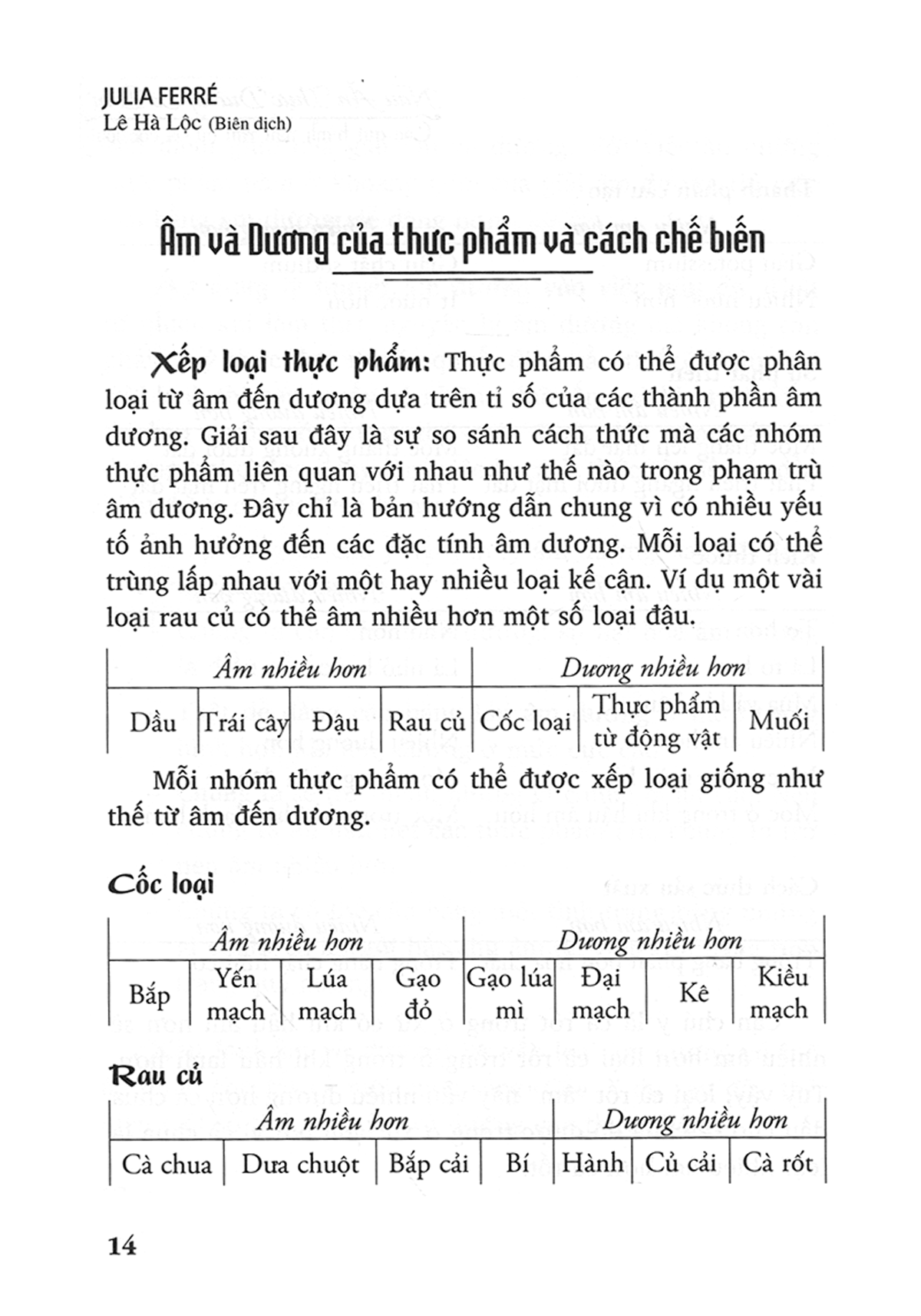 nấu ăn thực dưỡng cơ bản - các qui trình nấu rau củ và cốc loại