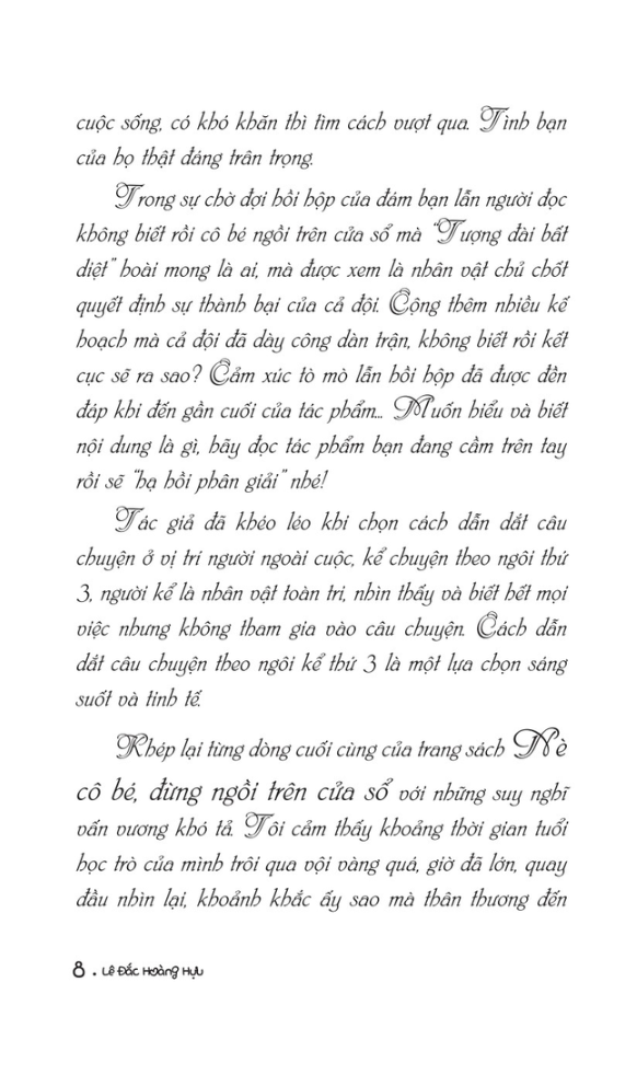 nè cô bé, đừng ngồi trên cửa sổ