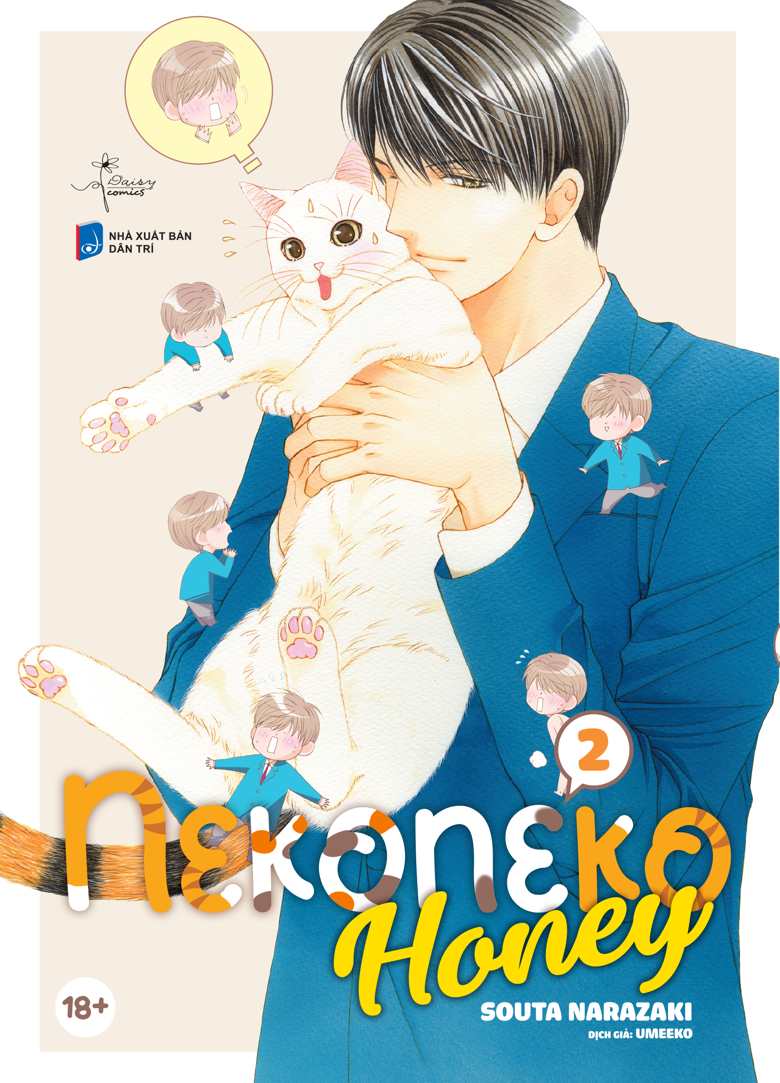 neko neko honey (bộ 2 tập) - tặng kèm 2 bookmark bế hình nhân vật