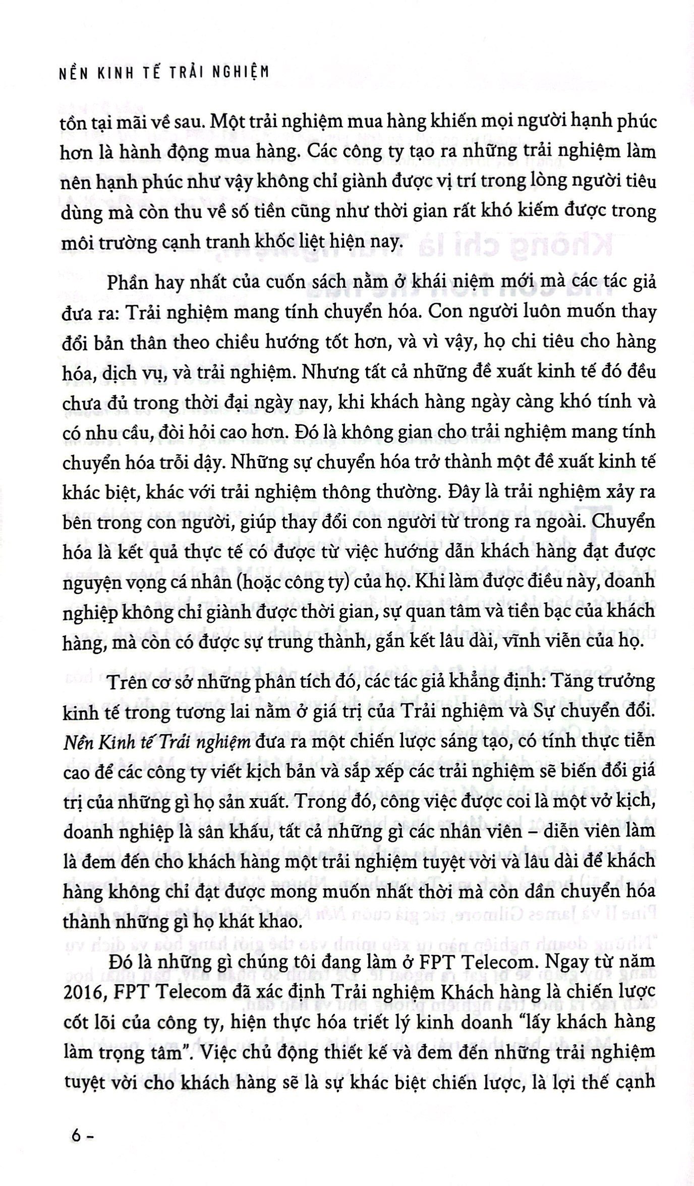 nền kinh tế trải nghiệm - biến dịch vụ của bạn thành trải nghiệm khách hàng