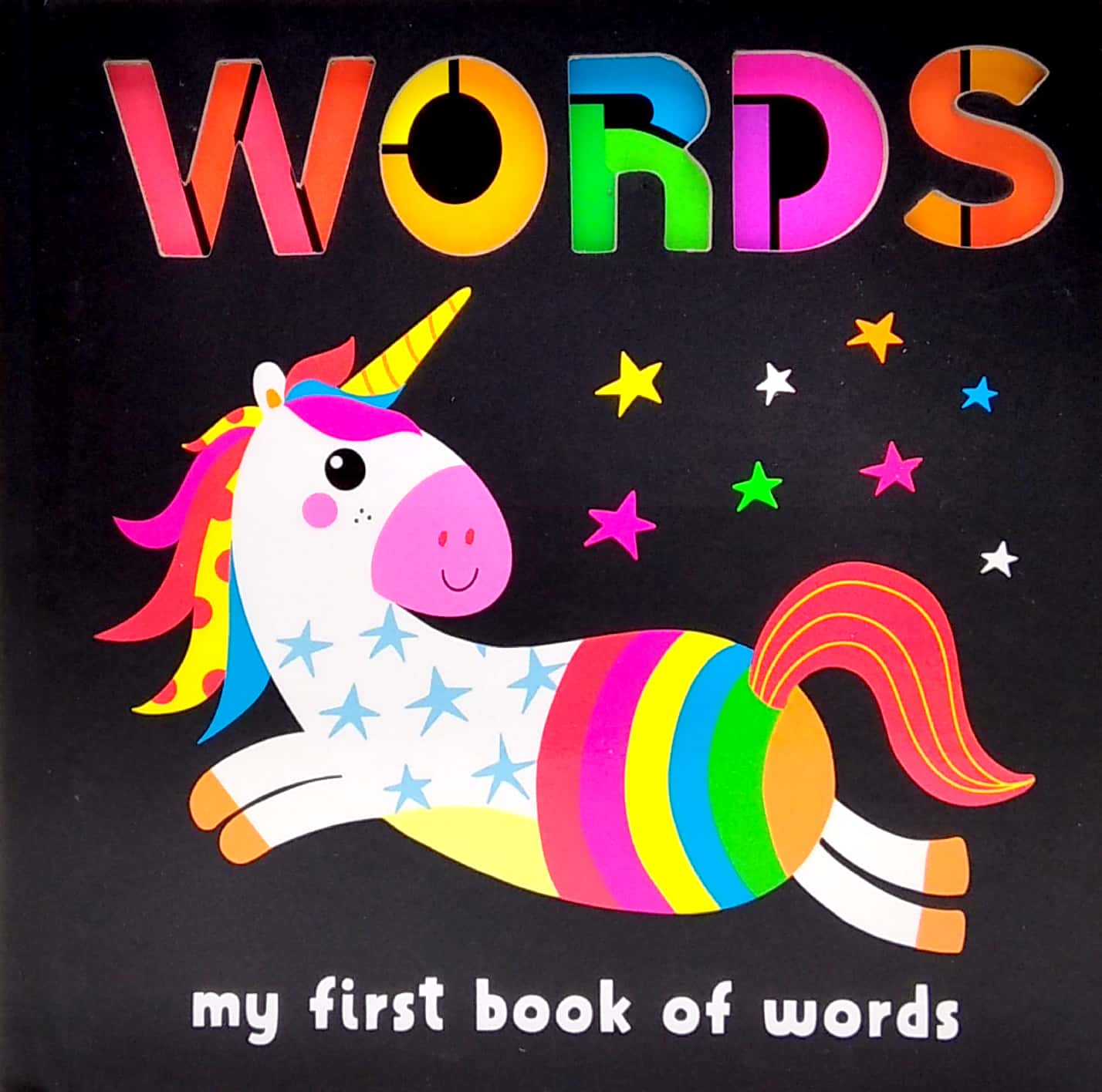 neon cut outs - my first book of words