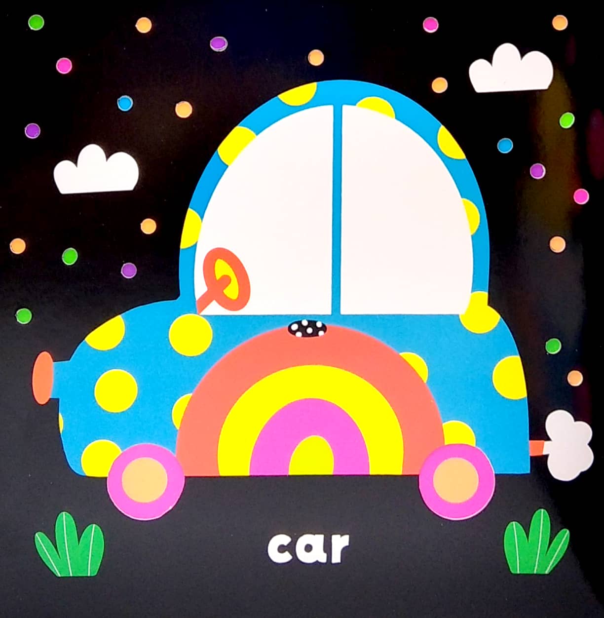 neon cut outs - my first book of words