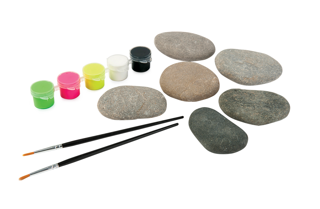 neon painted rocks deluxe kit