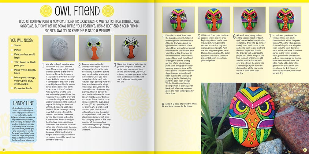 neon painted rocks deluxe kit