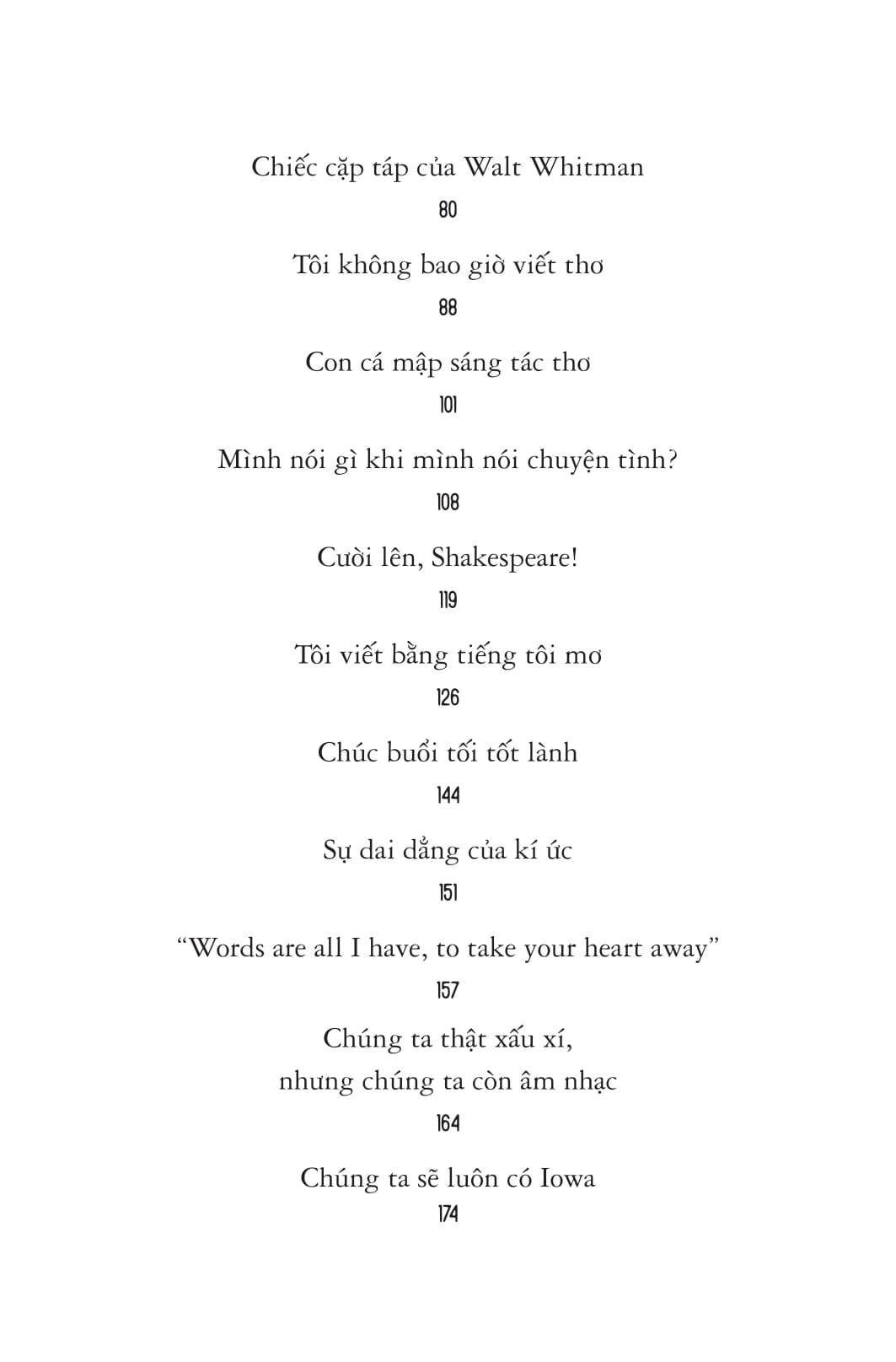 nếu tất cả những gì tôi có là ngôn từ