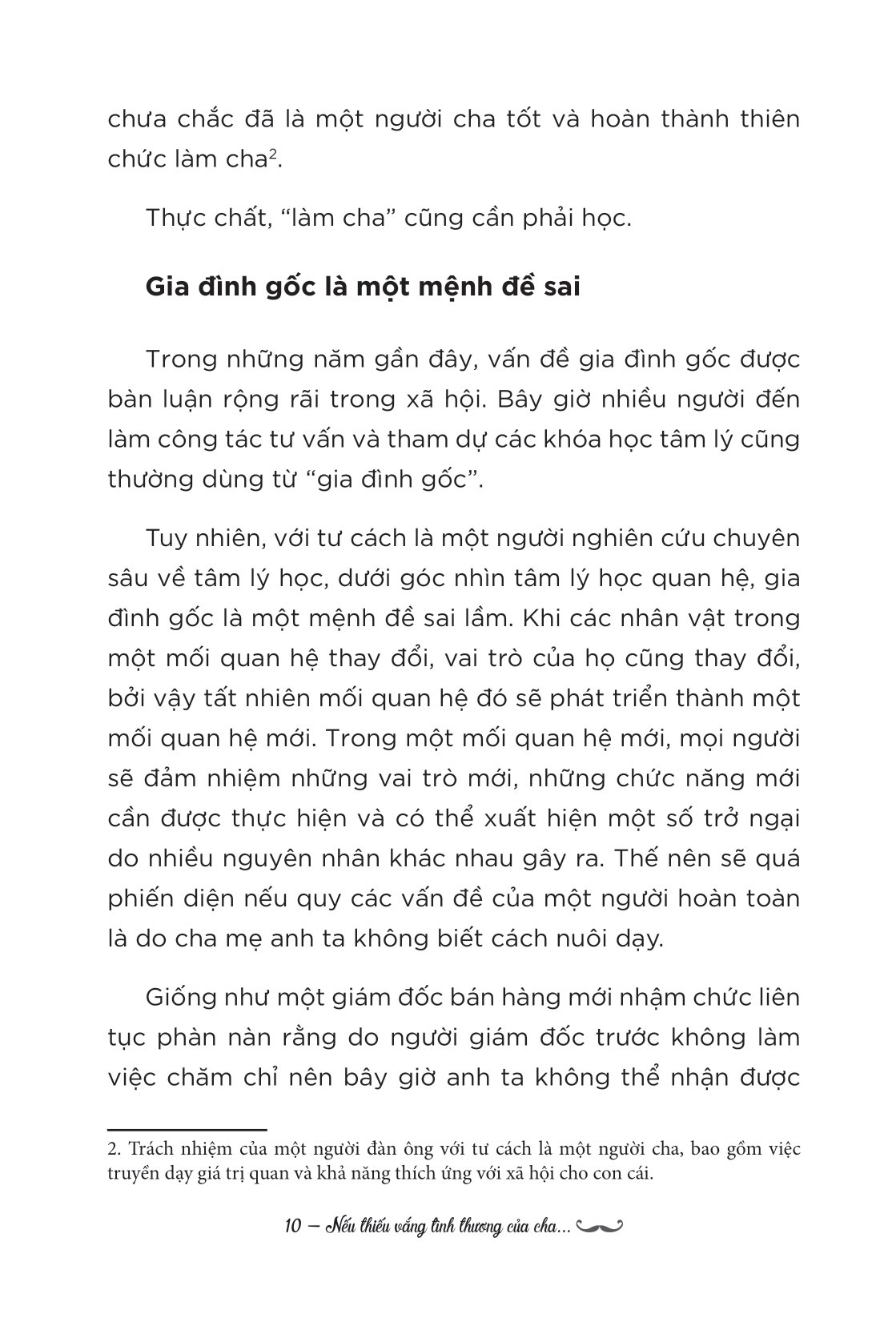 nếu thiếu vắng tình thương của cha...