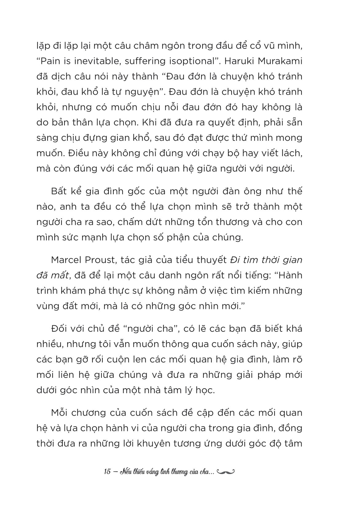 nếu thiếu vắng tình thương của cha...