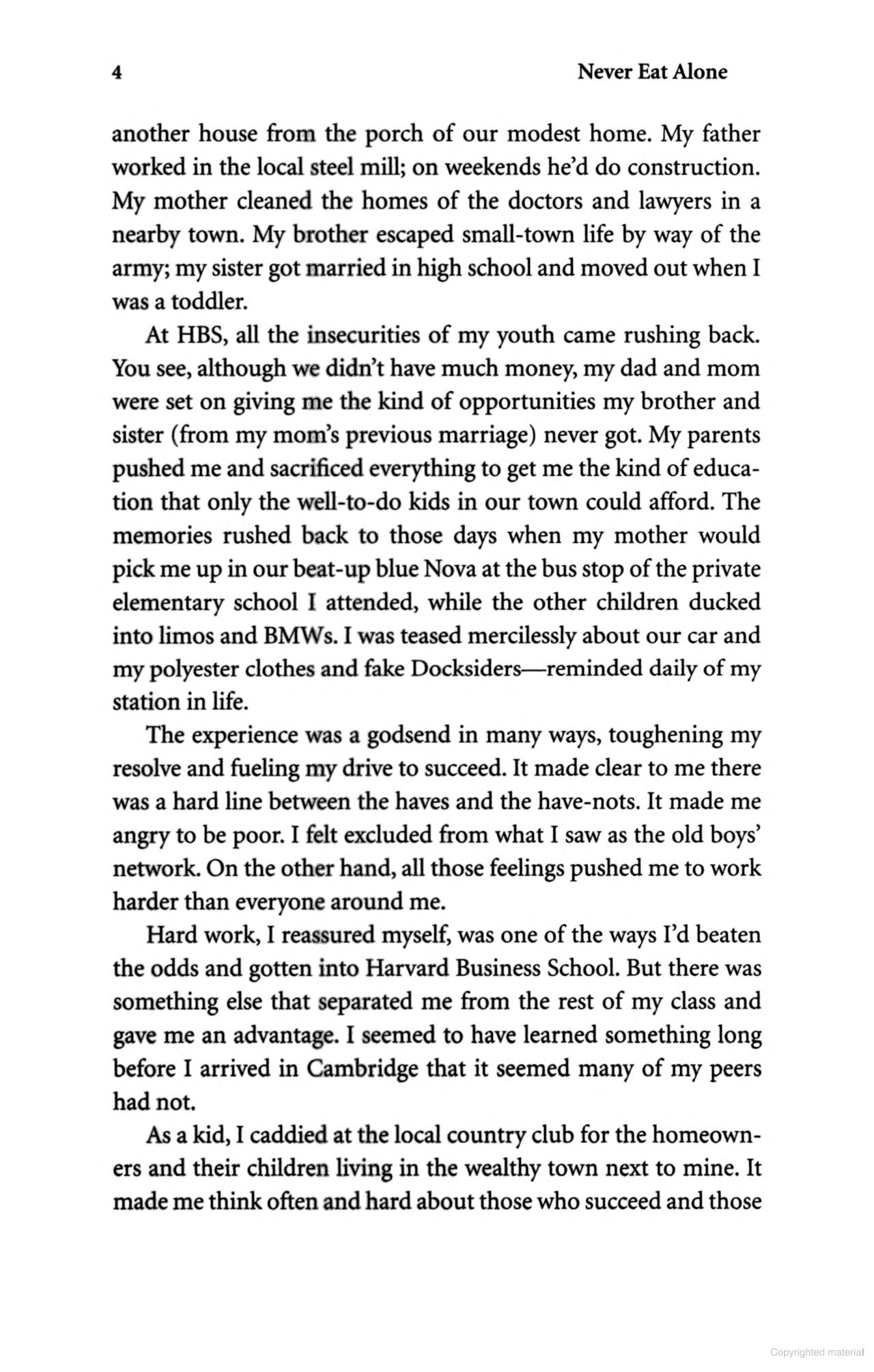 never eat alone: and other secrets to success, one relationship at a time