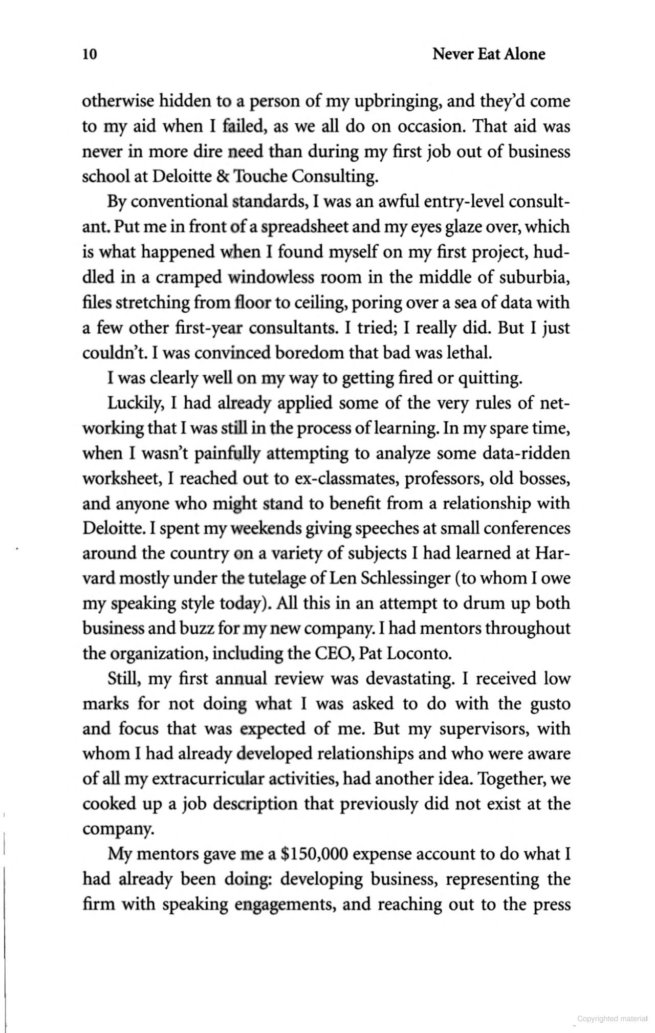 never eat alone: and other secrets to success, one relationship at a time