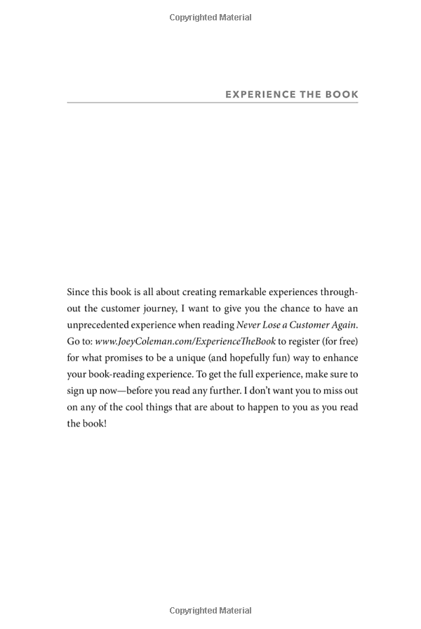 never lose a customer again