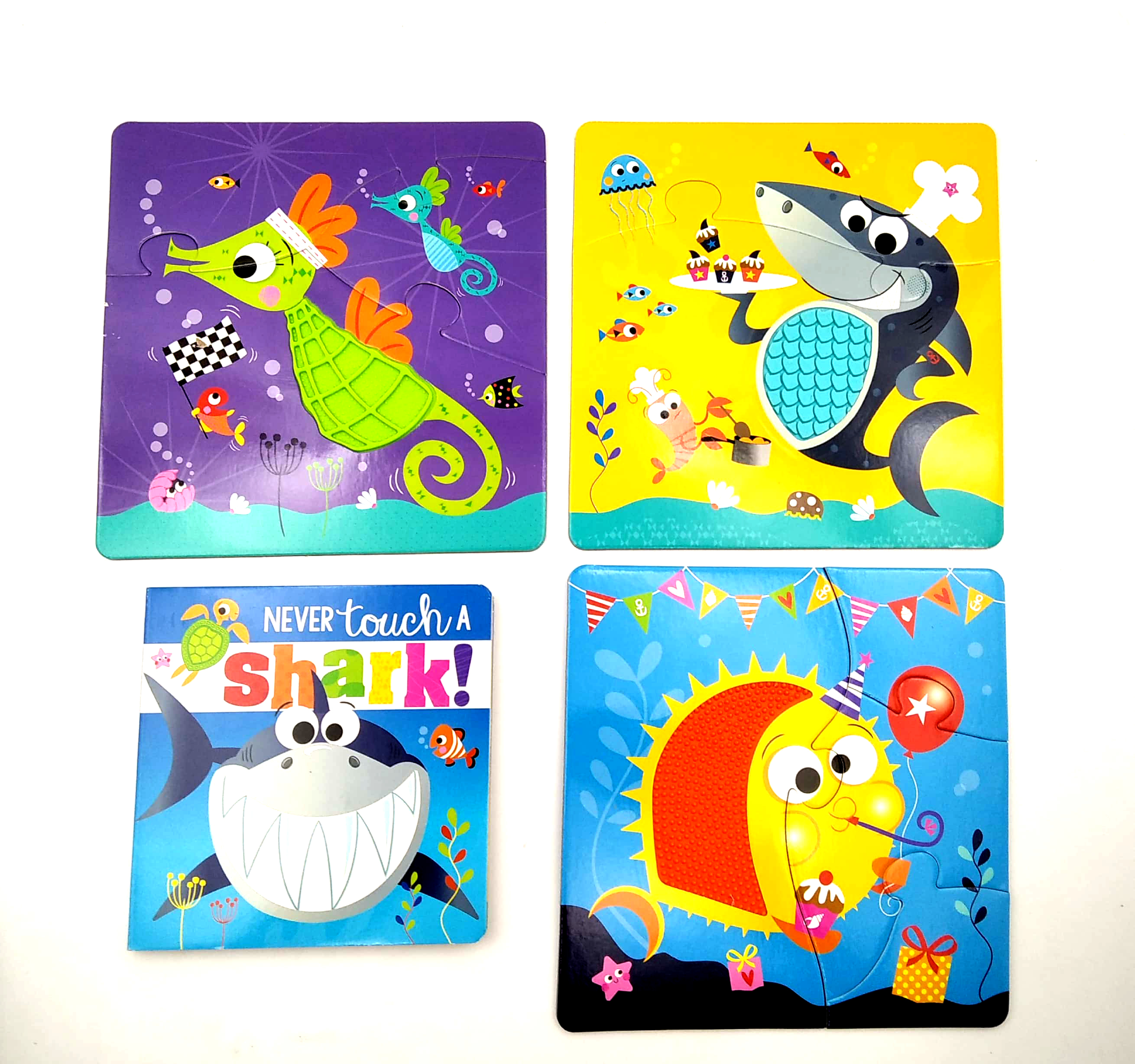 never touch a shark! 3 jigsaw puzzles