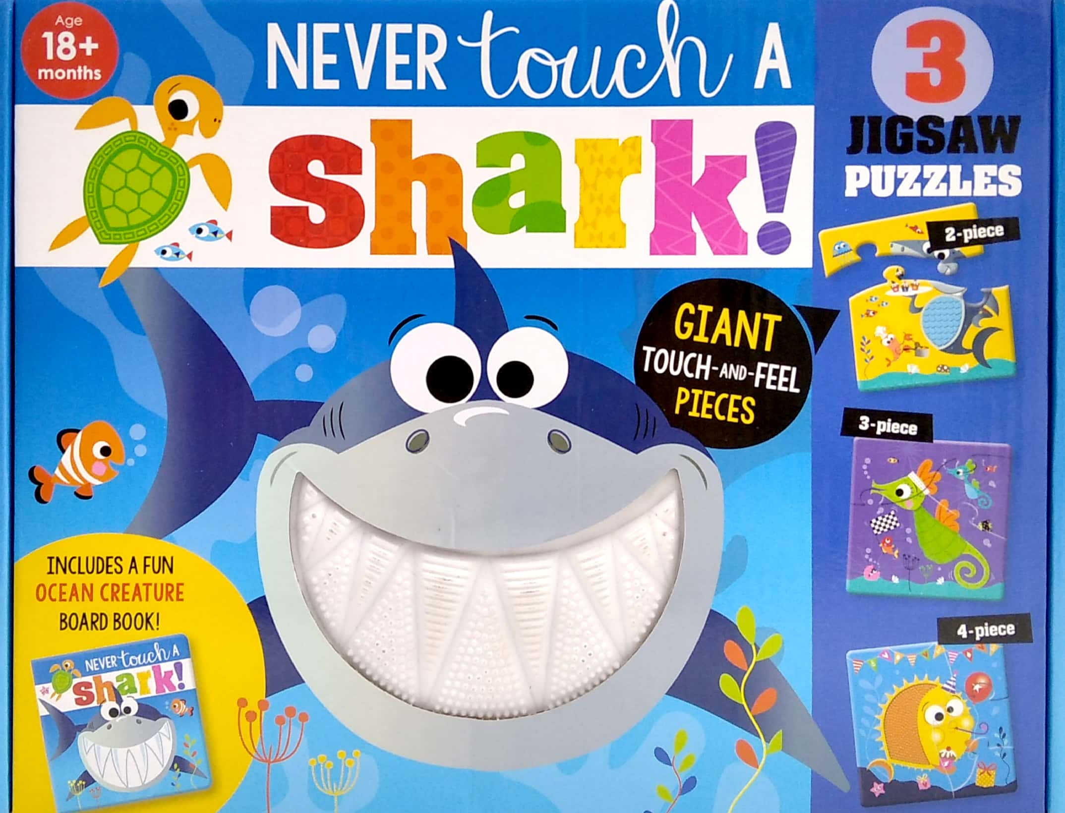 never touch a shark! 3 jigsaw puzzles