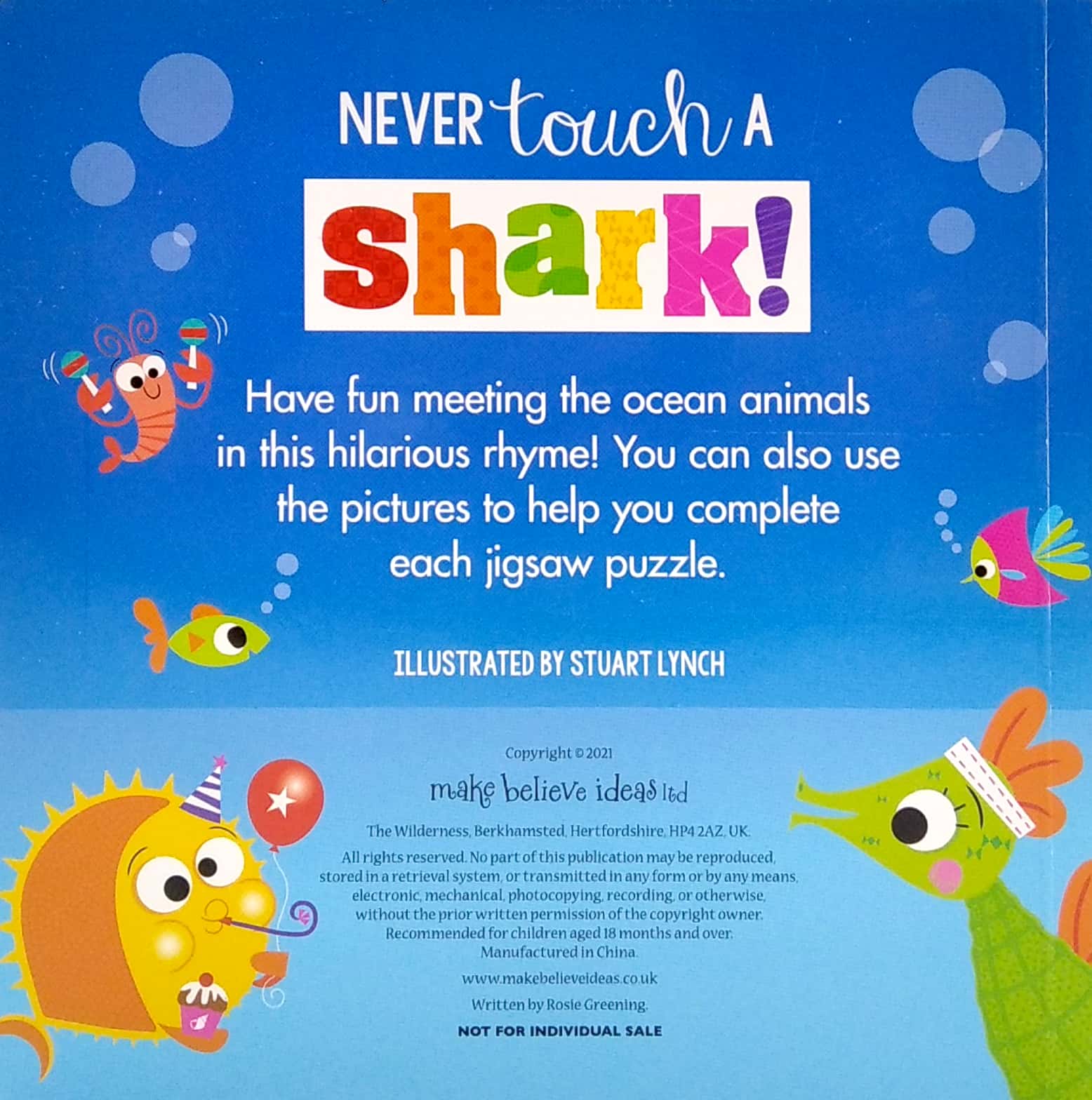 never touch a shark! 3 jigsaw puzzles