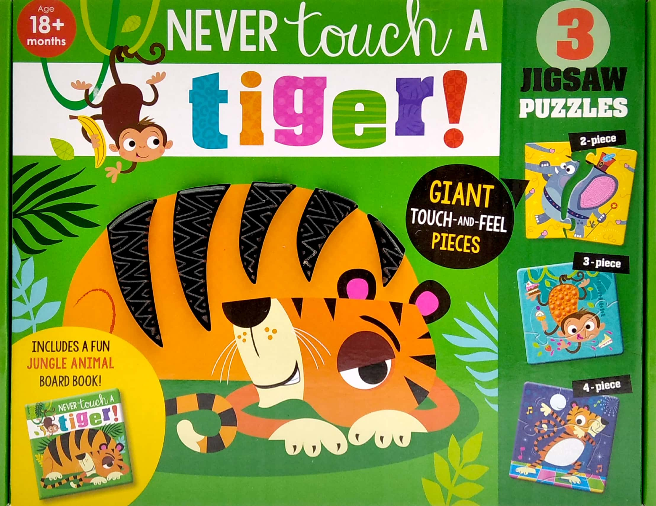 never touch a tiger! 3 jigsaw puzzles