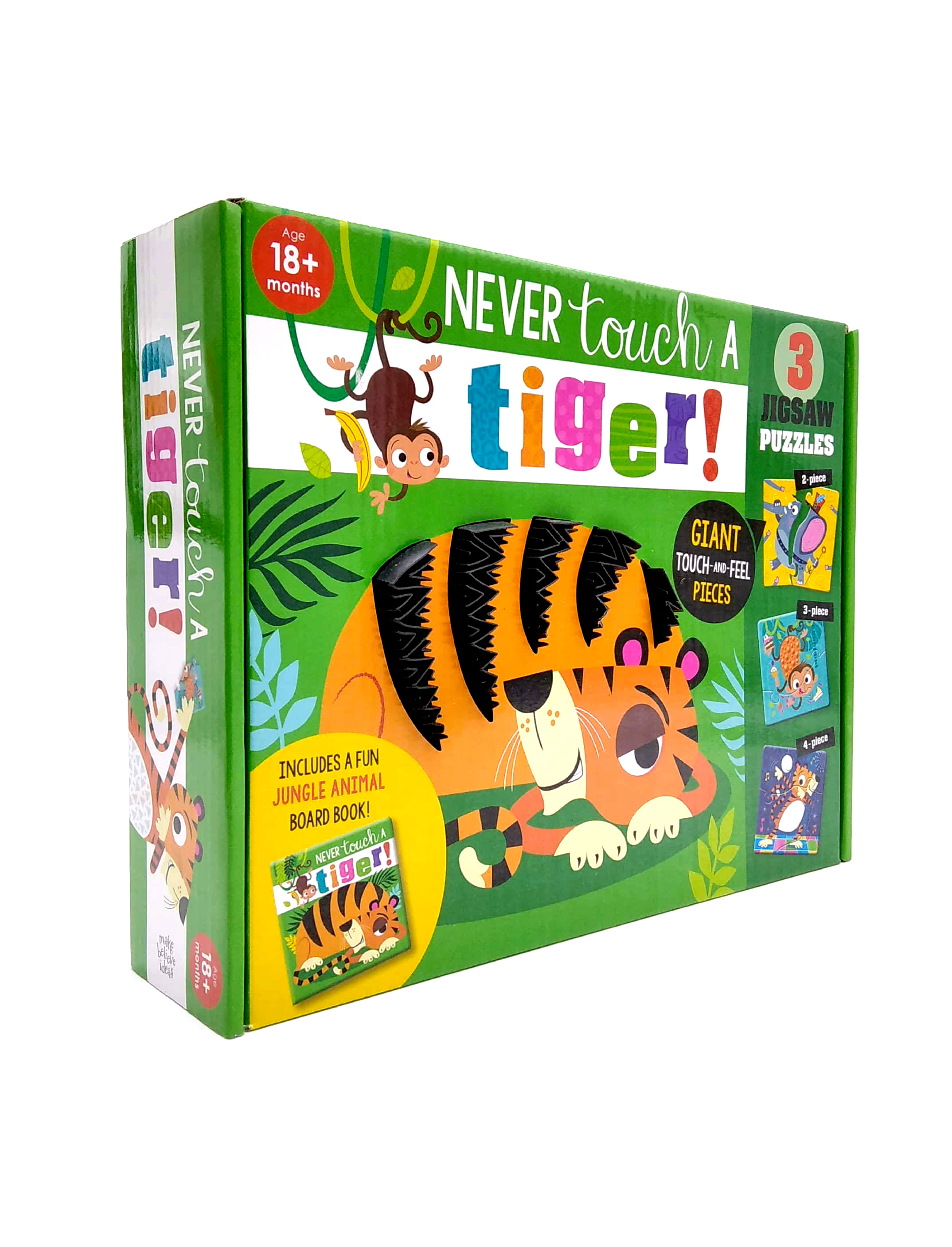 never touch a tiger! 3 jigsaw puzzles