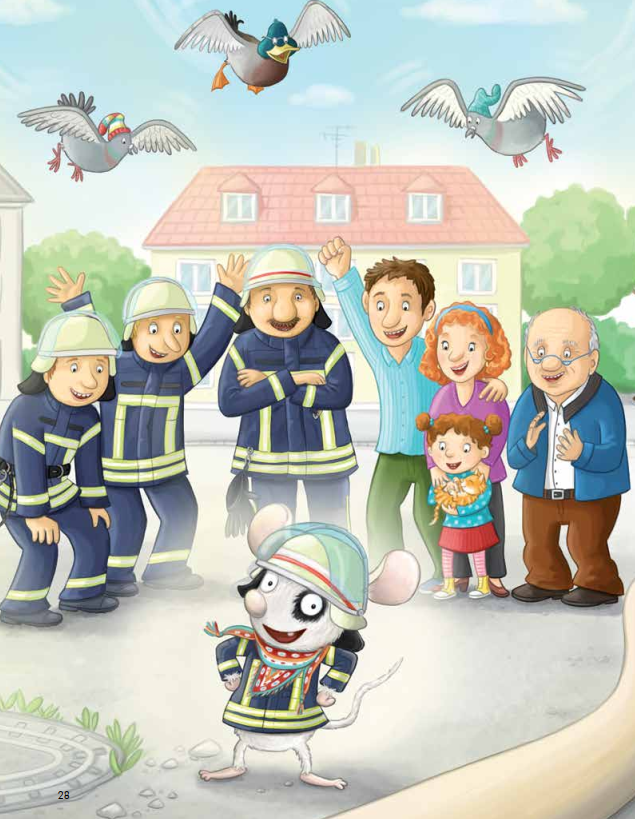 nevio chú chuột dũng cảm - các chú lính cứu hỏa dập tắt một đám cháy, cứu người và bảo vệ môi trường như thế nào?