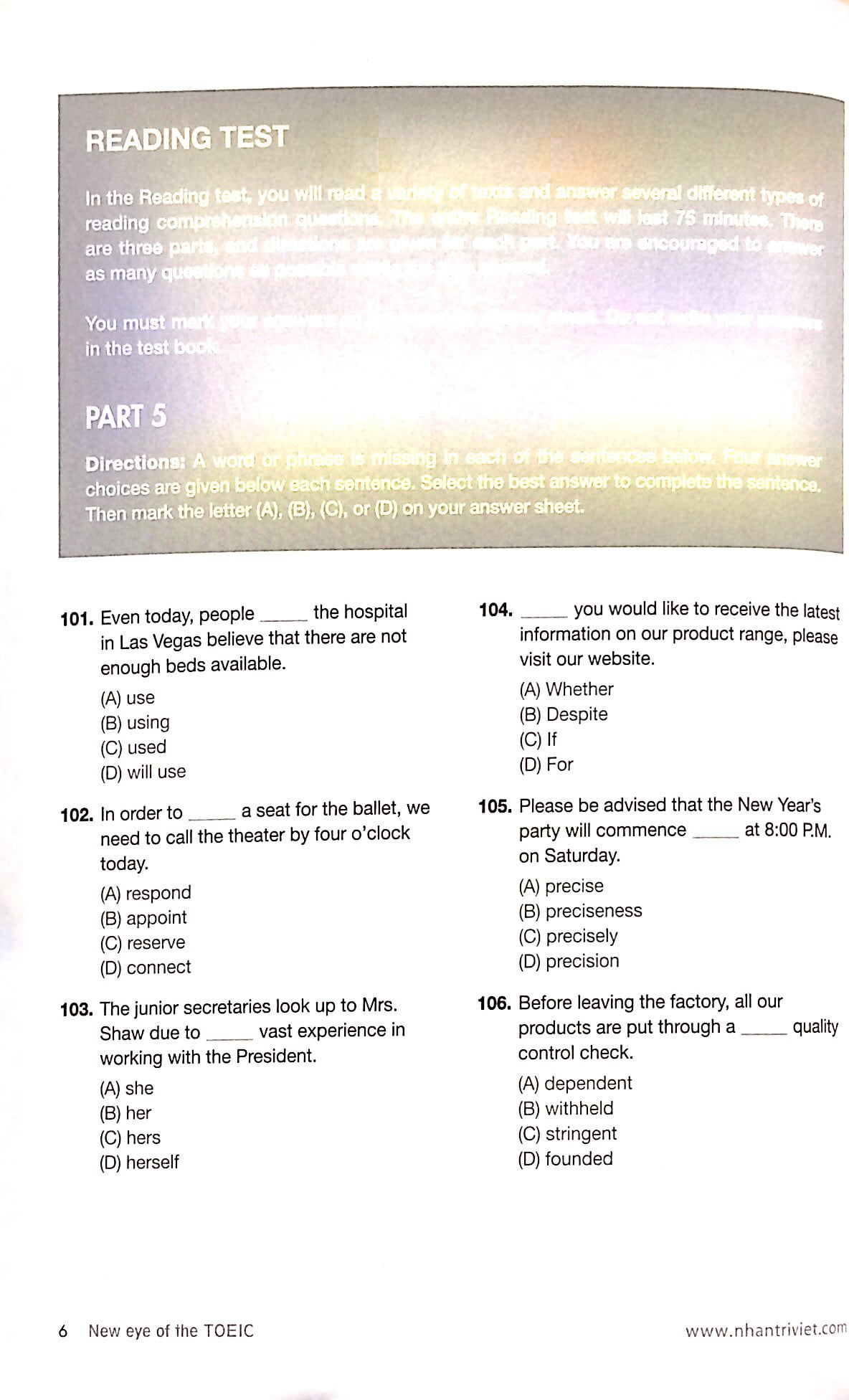 new eye of the toeic (không cd)