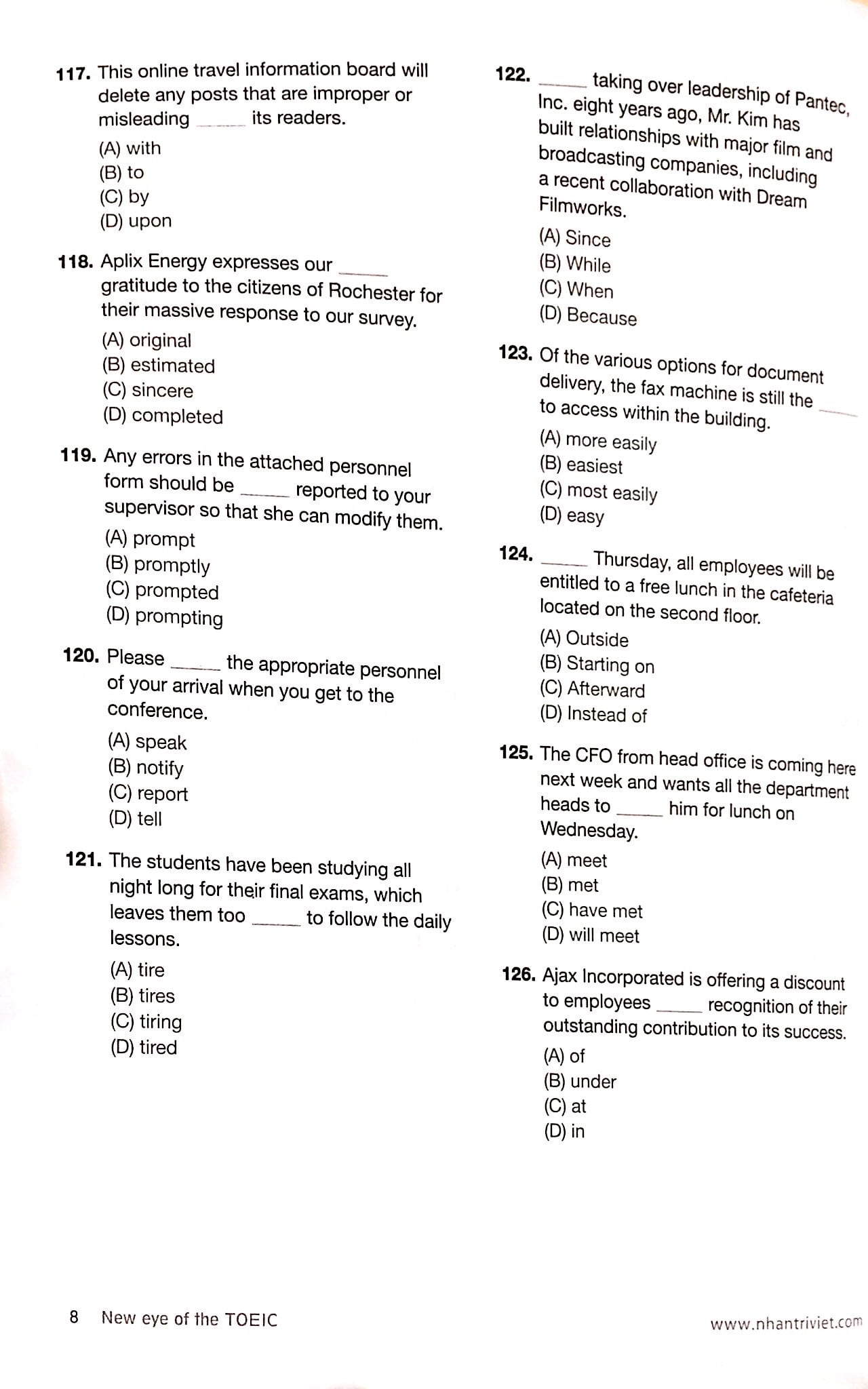 new eye of the toeic (không cd)