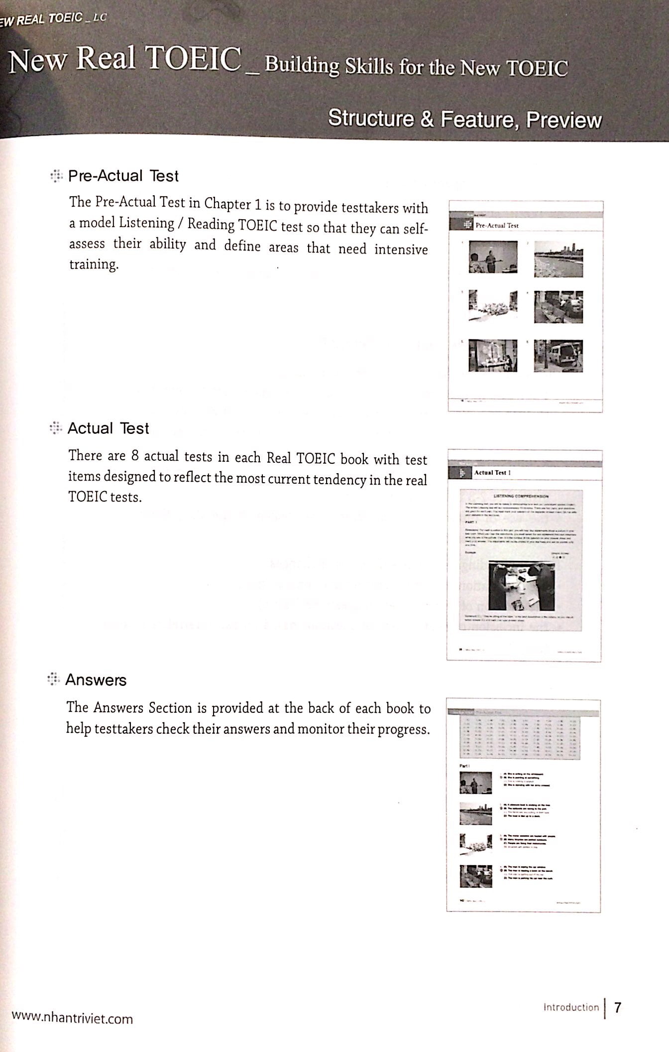 new longman new real toeic - actual tests for listening comprehension lc (+cd)