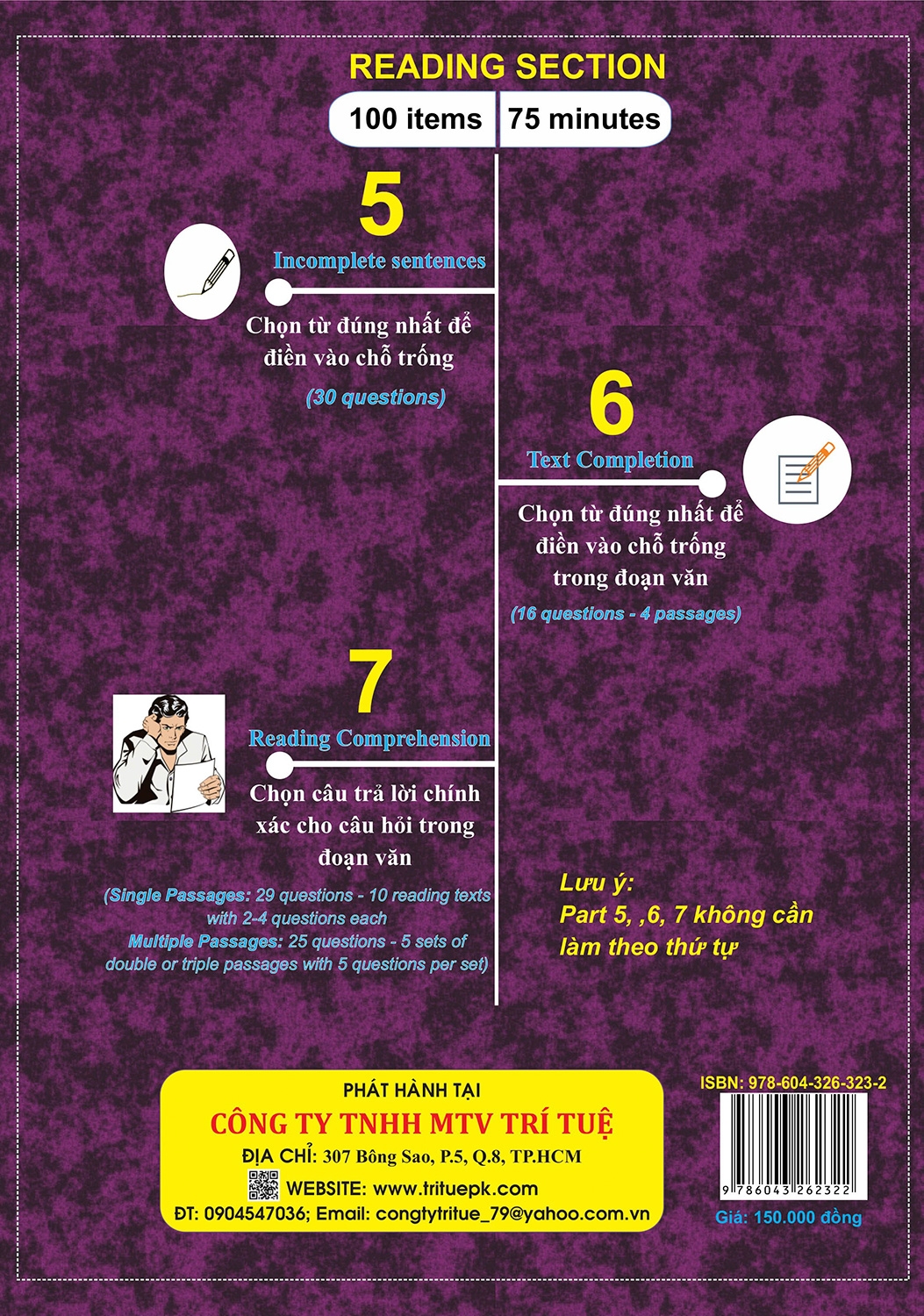 new toeic - 5 actual tests - rc (tái bản)