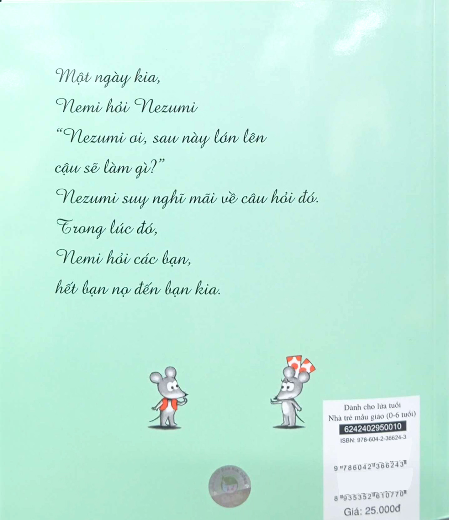 nezumi - chú chuột đáng yêu - lớn lên bạn sẽ làm gì? (tái bản 2024)