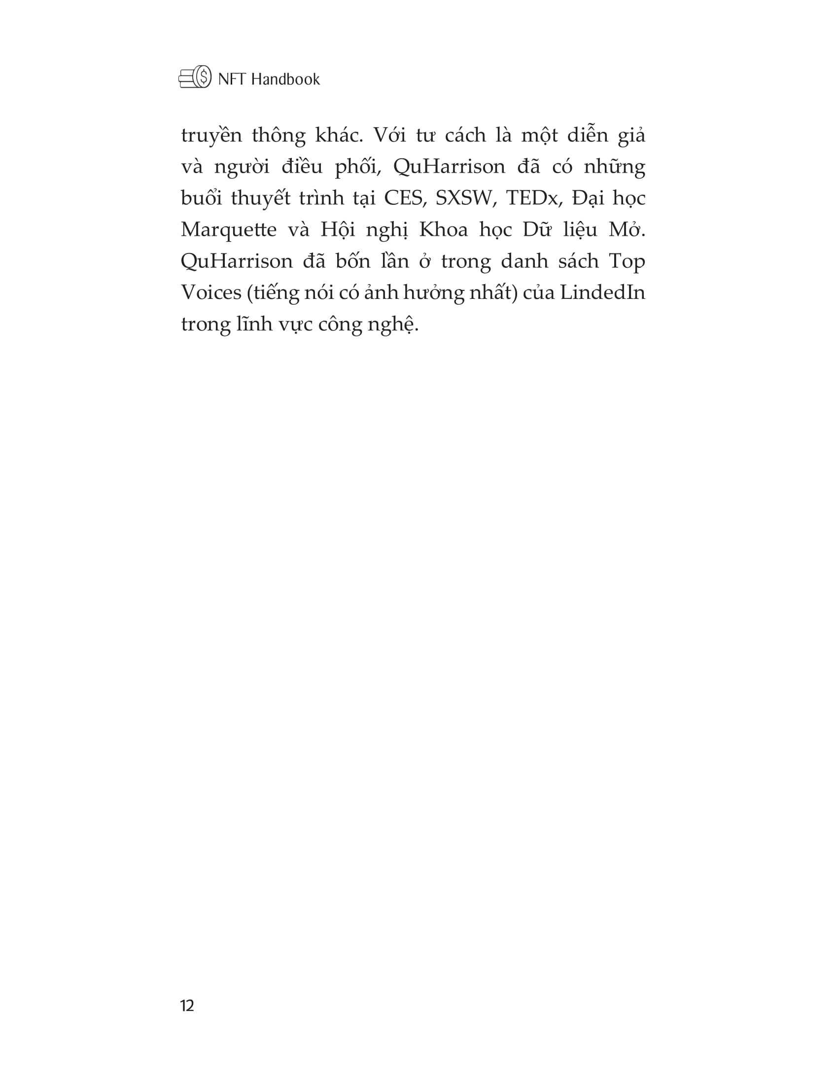 nft handbook - phân tích ứng dụng - giải mã tiềm năng - giao dịch hiệu quả
