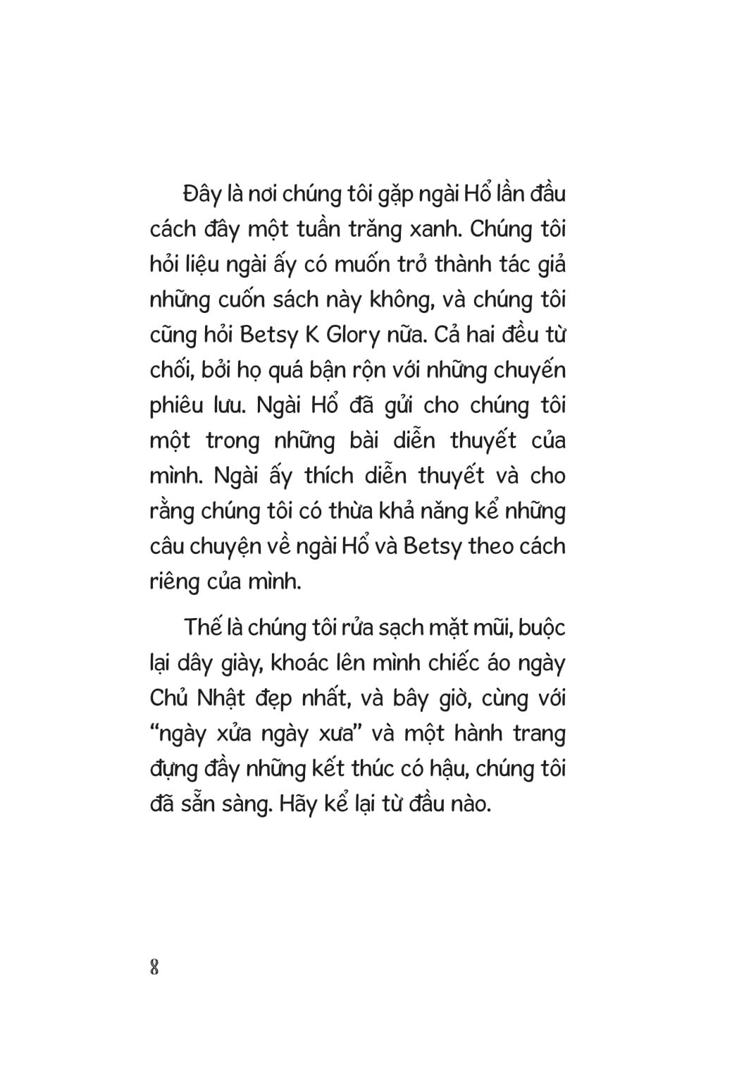 ngài hổ, betsy và con ngựa biển vàng