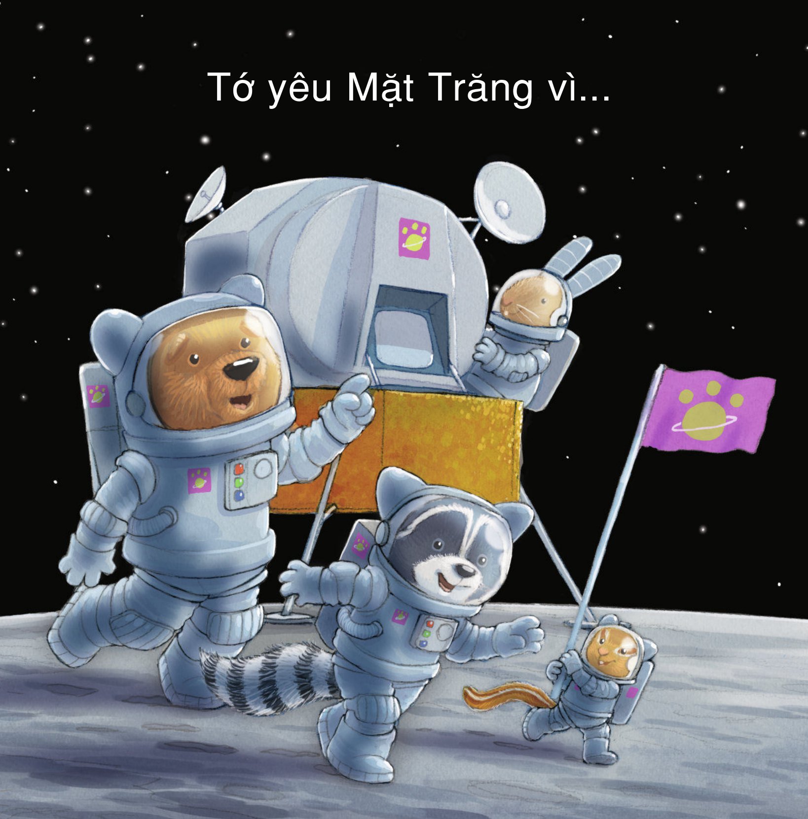 ngắm mặt trăng theo cách riêng của trẻ - vì sao tớ yêu mặt trăng