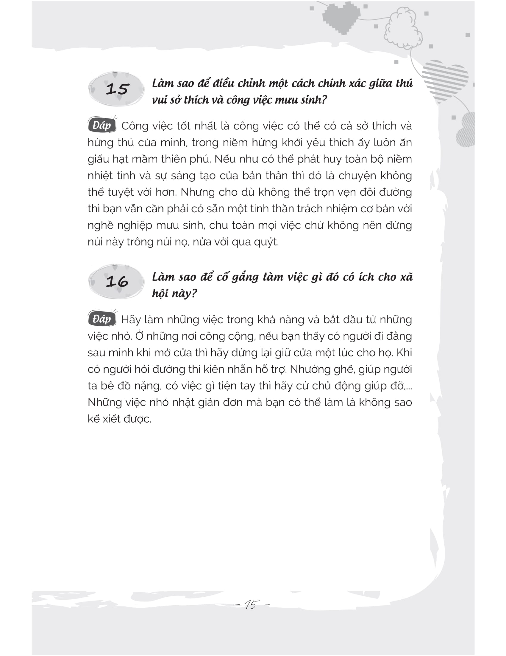 ngàn câu hỏi trong tim: sống thanh tâm tĩnh, sống vui tâm an