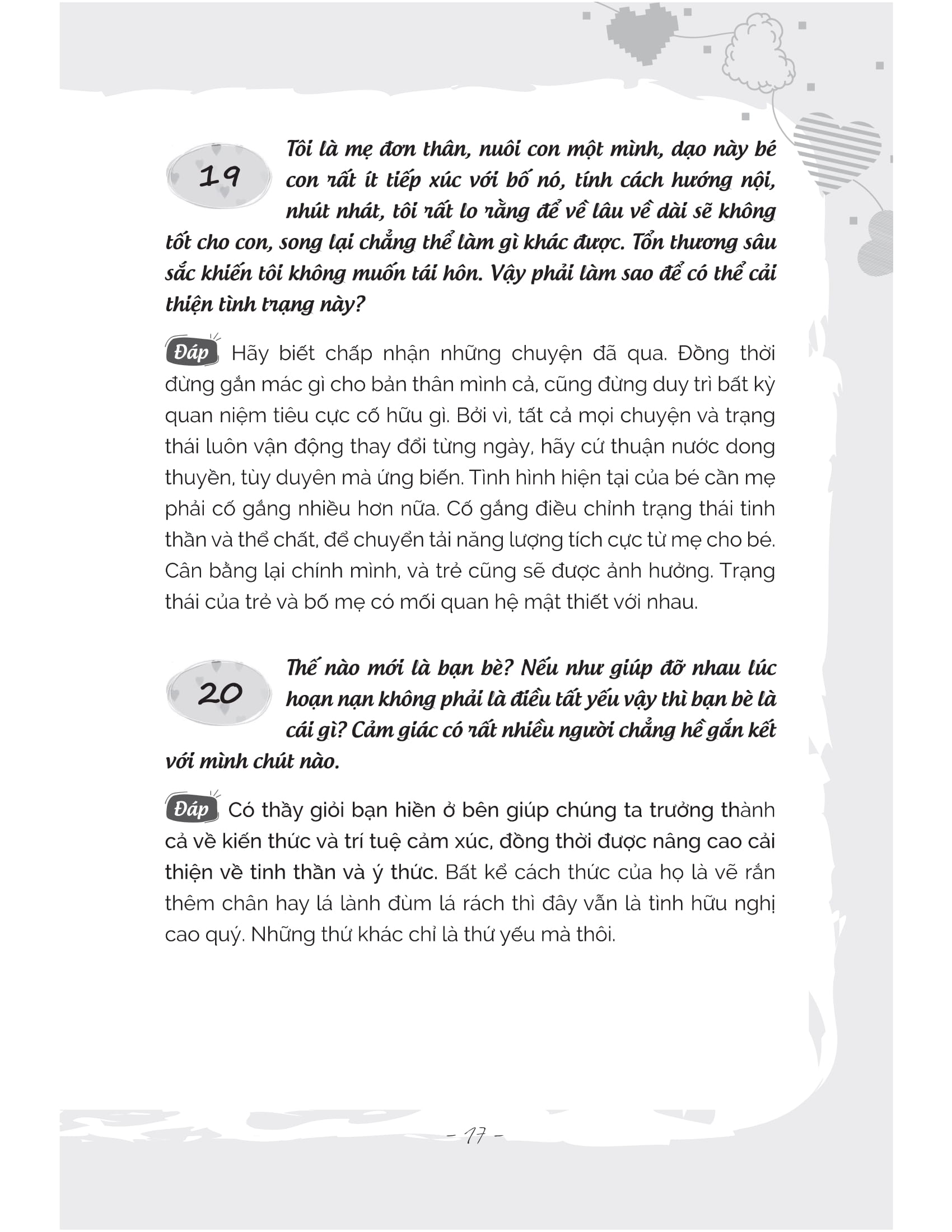 ngàn câu hỏi trong tim: sống thanh tâm tĩnh, sống vui tâm an