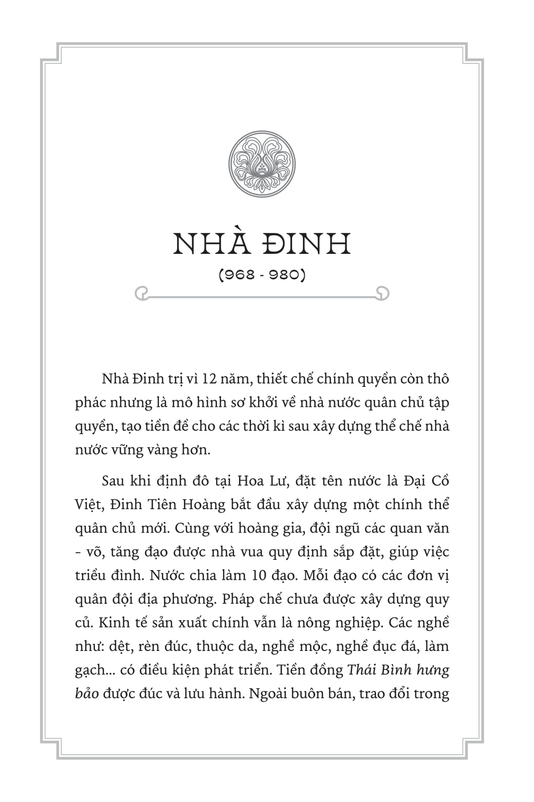 ngàn năm sử việt - nhà đinh - cờ lau dựng nước
