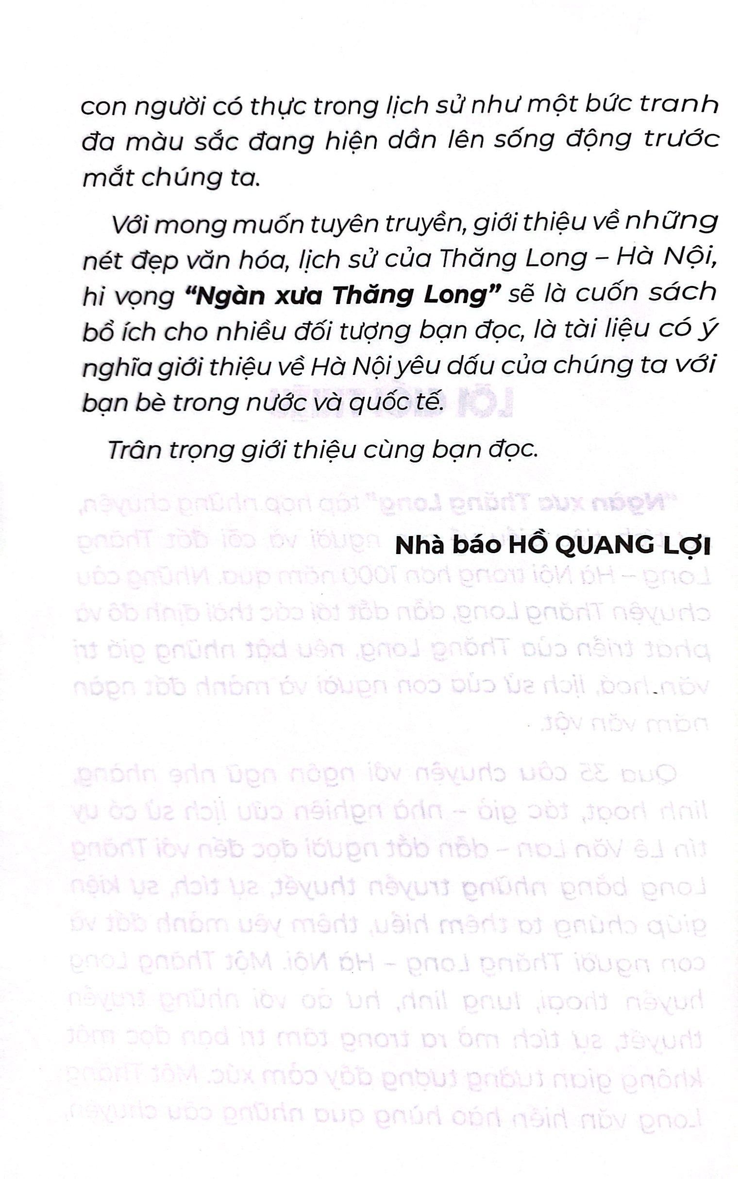 ngàn xưa thăng long